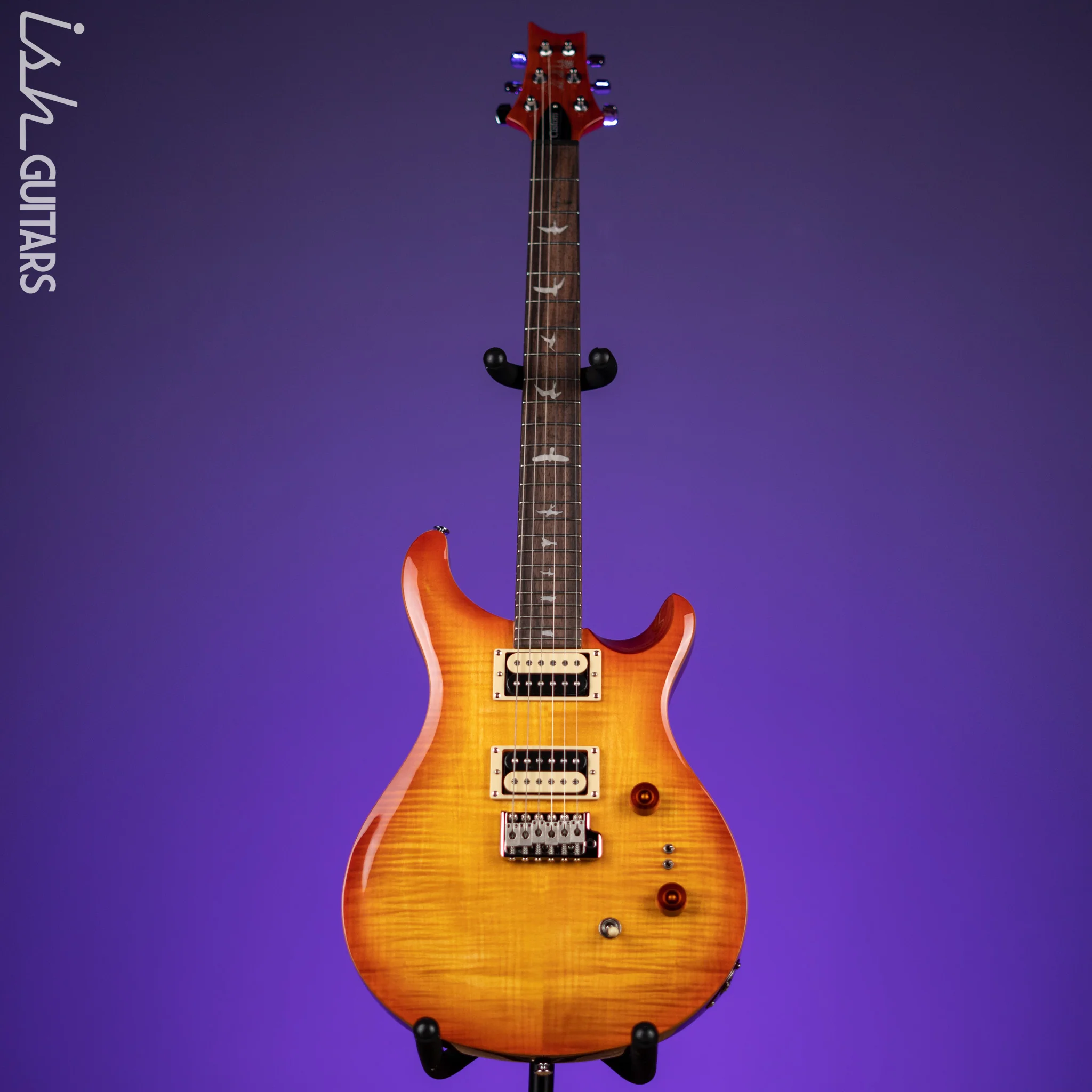 PRS SE Custom 24-08 Electric Guitar Vintage Sunburst - Image 2