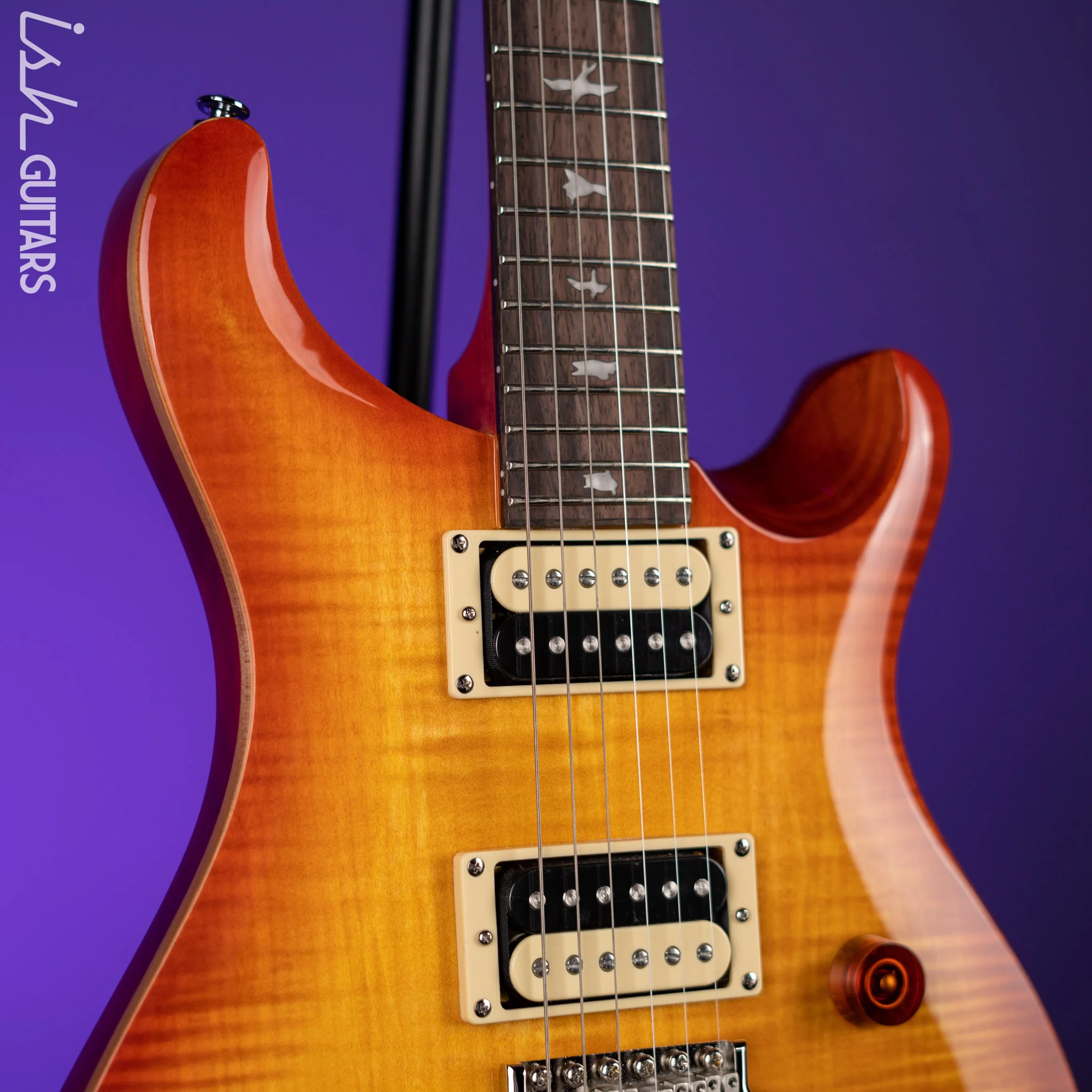 PRS SE Custom 24-08 Electric Guitar Vintage Sunburst - Image 3