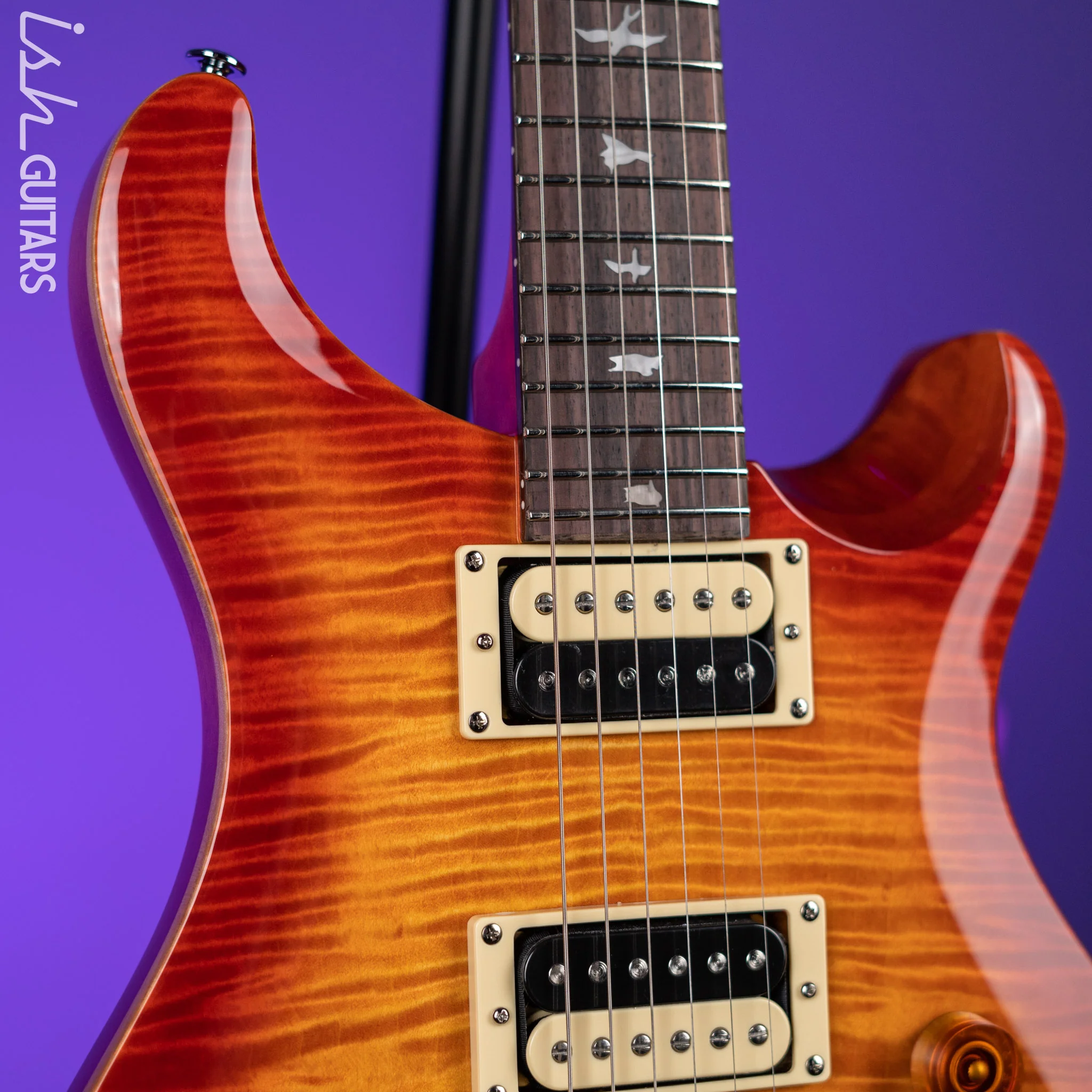 PRS SE Custom 24-08 Electric Guitar Vintage Sunburst - Image 3