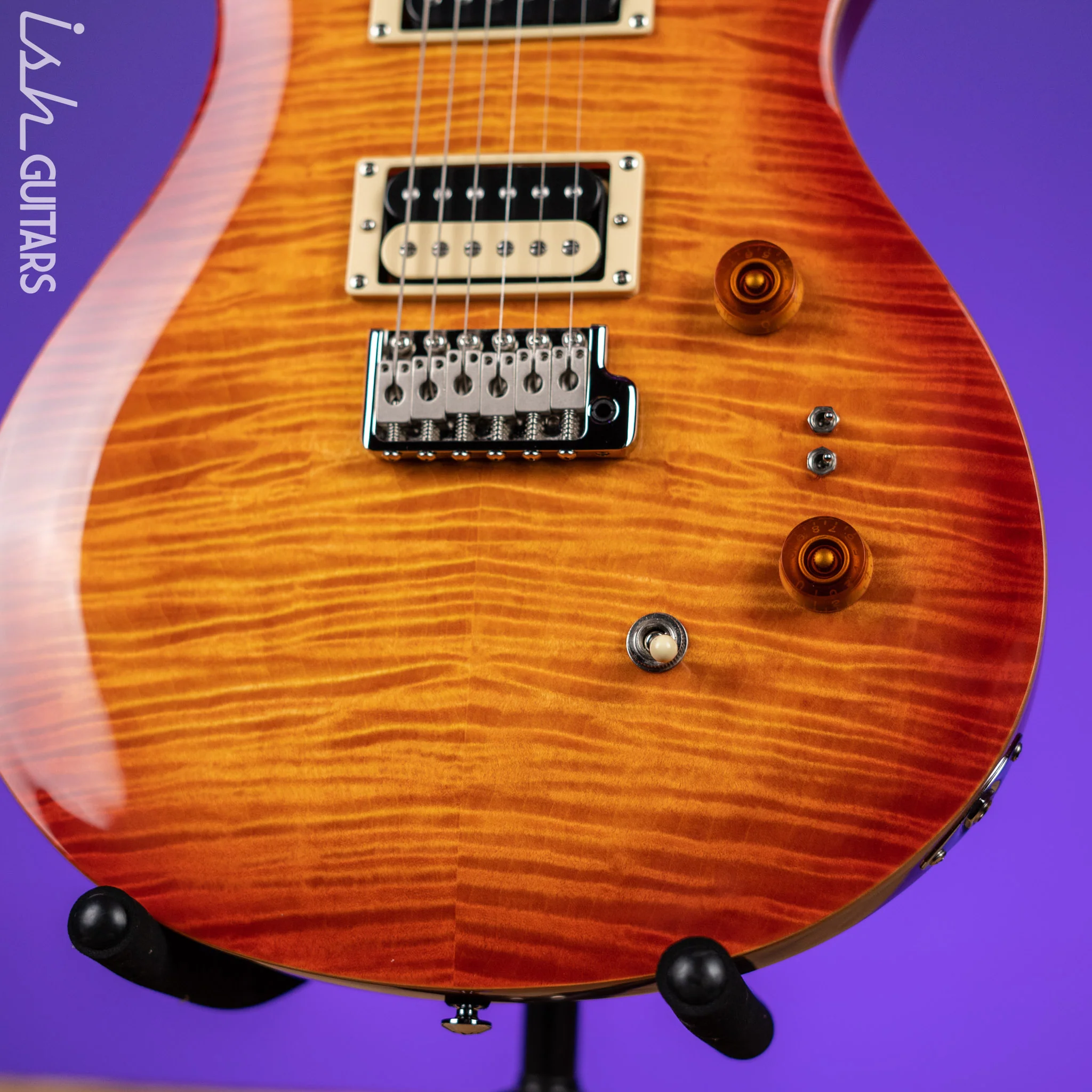 PRS SE Custom 24-08 Electric Guitar Vintage Sunburst - Image 4