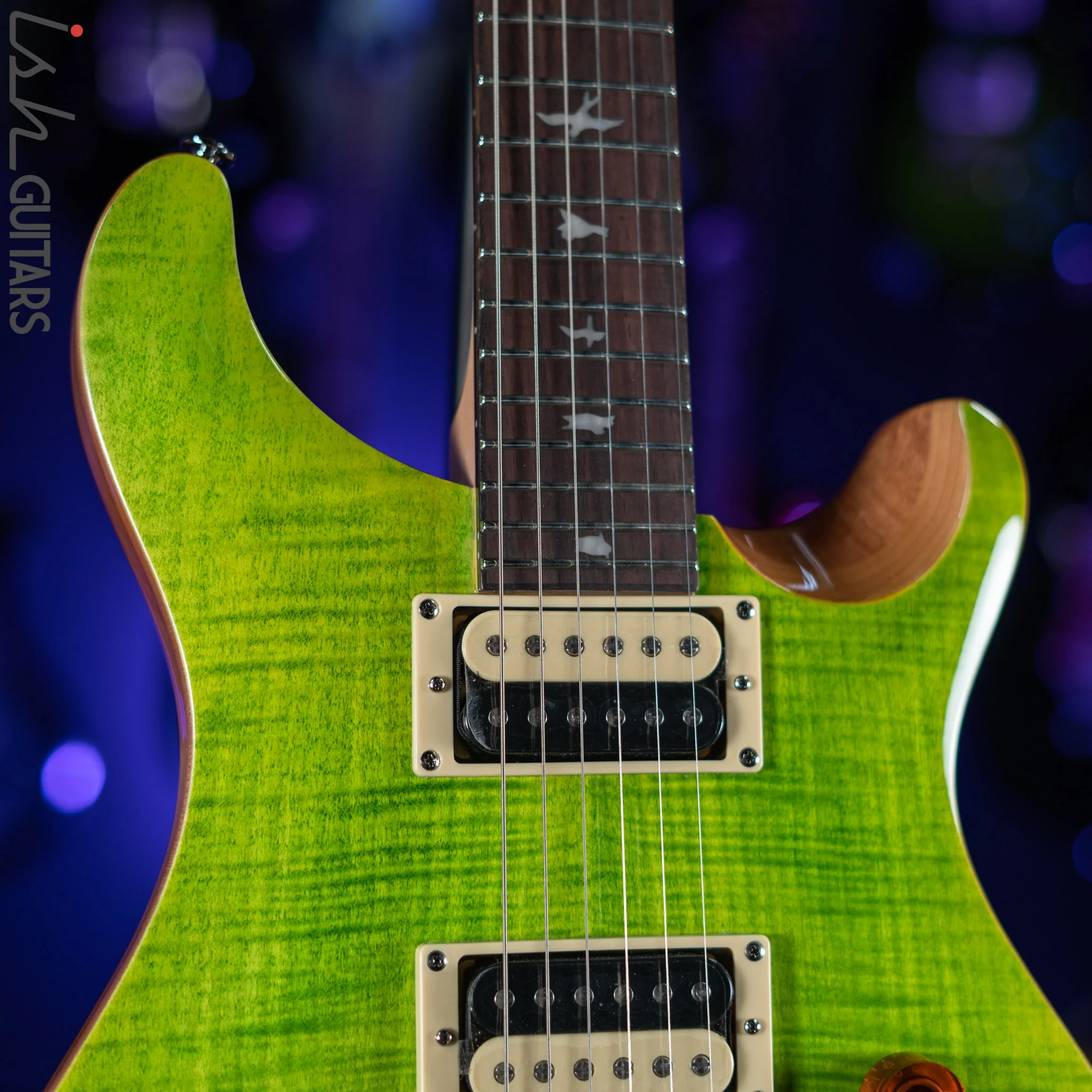 PRS SE Custom 24-08 Eriza Verde Electric Guitar - Image 3