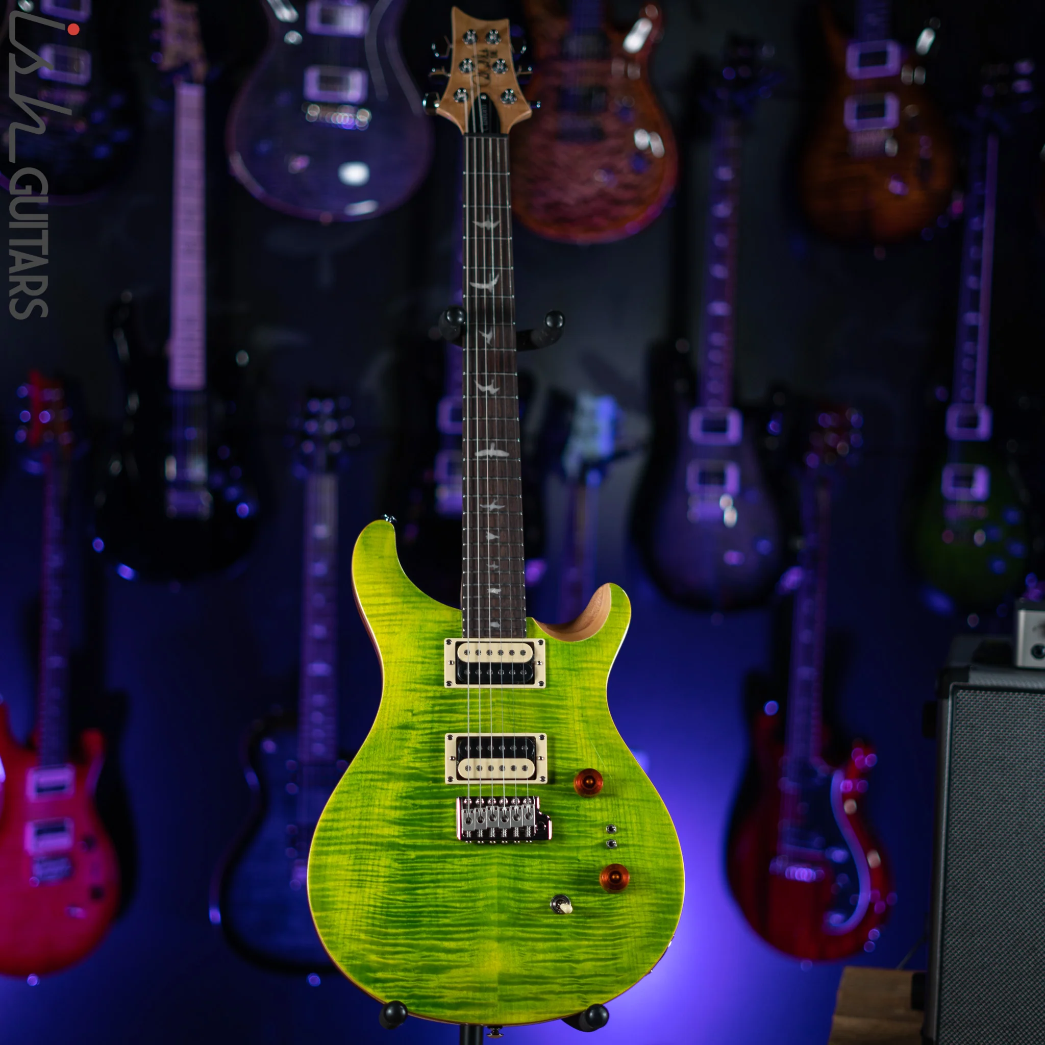 PRS SE Custom 24-08 Eriza Verde Electric Guitar - Image 2