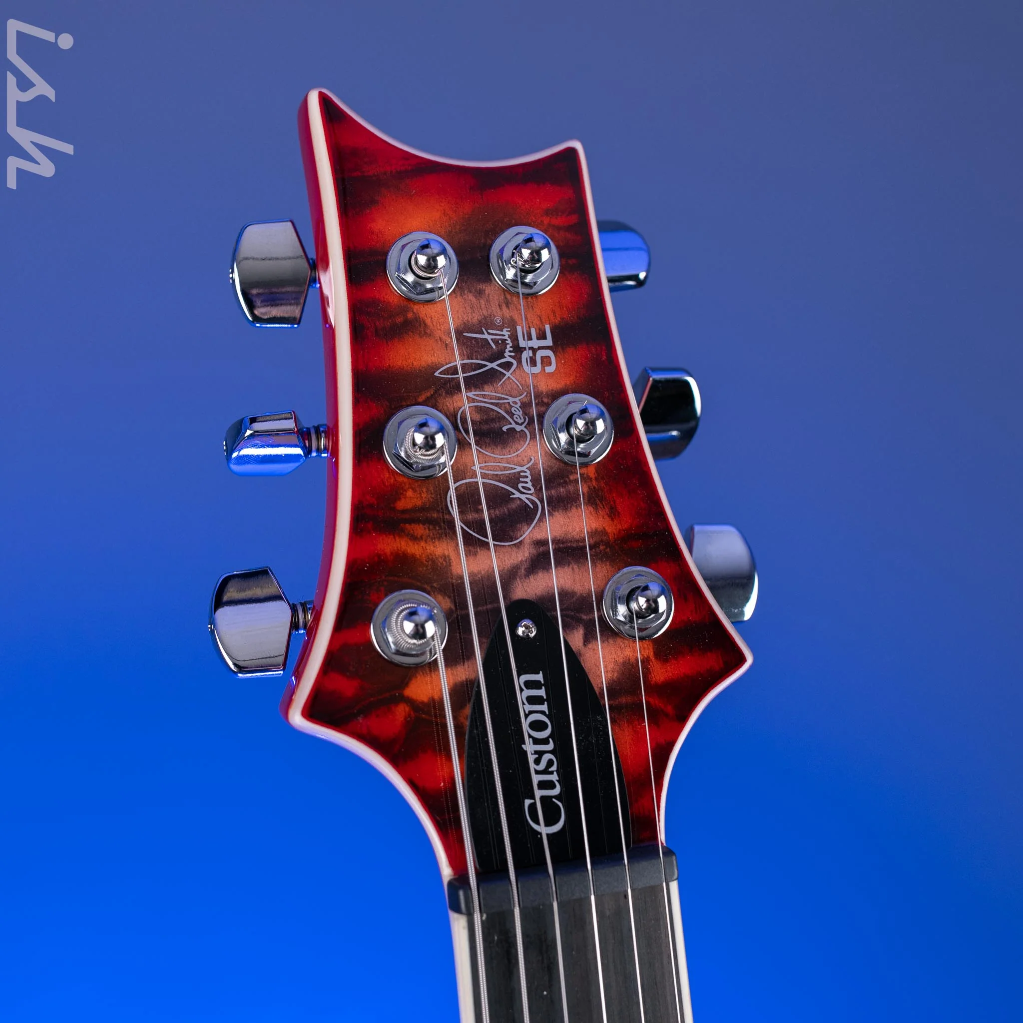 PRS SE Custom 24-08 Quilt Electric Guitar Charcoal Cherry Burst *2025 Release!* - Image 5