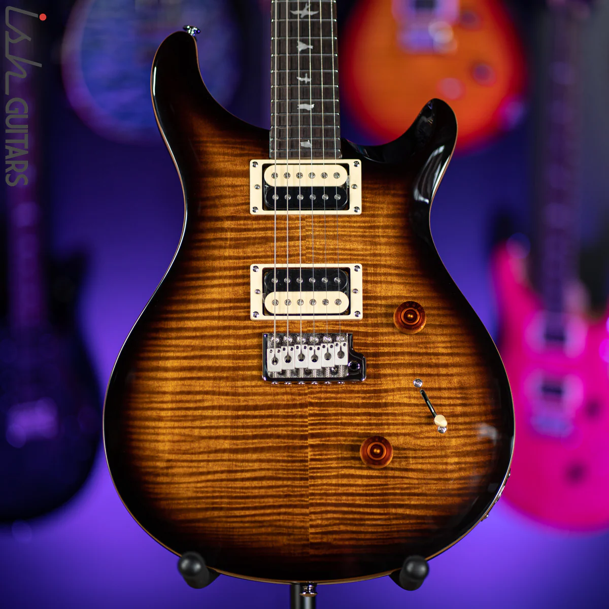 PRS SE Custom 24 Black Gold Sunburst