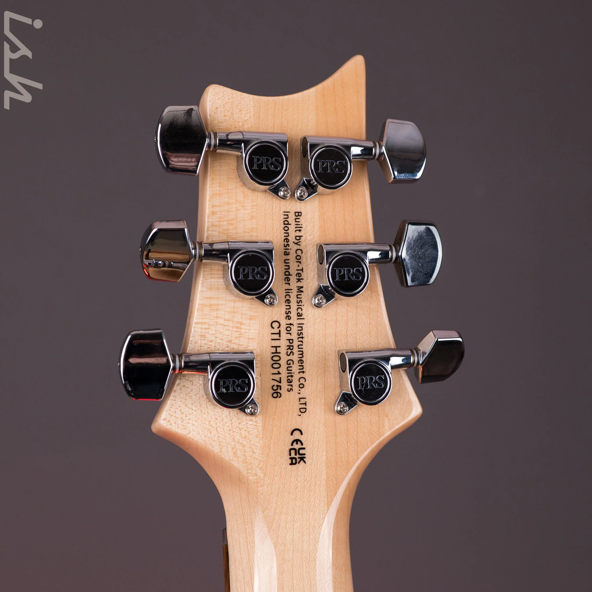 PRS SE Custom 24 Blue Matteo Natural Back - Image 11