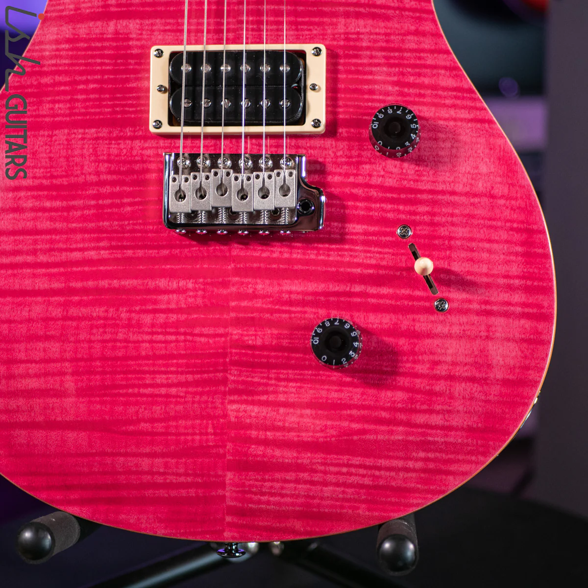 PRS SE Custom 24 Bonnie Pink Natural Back - Image 4