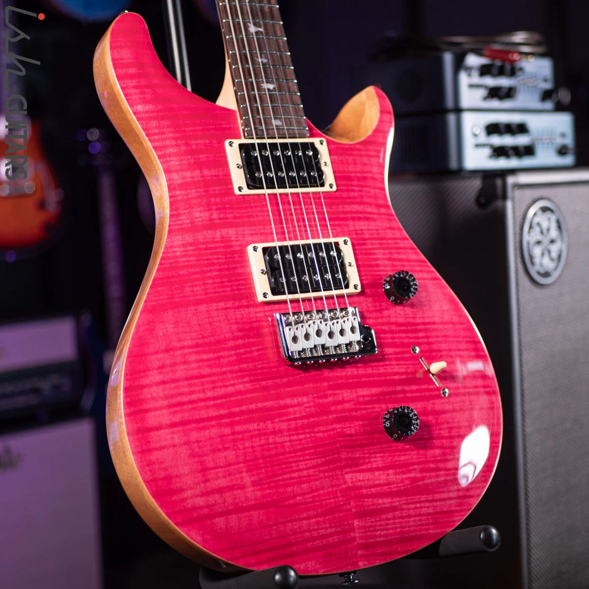 PRS SE Custom 24 Bonnie Pink Natural Back - Image 5