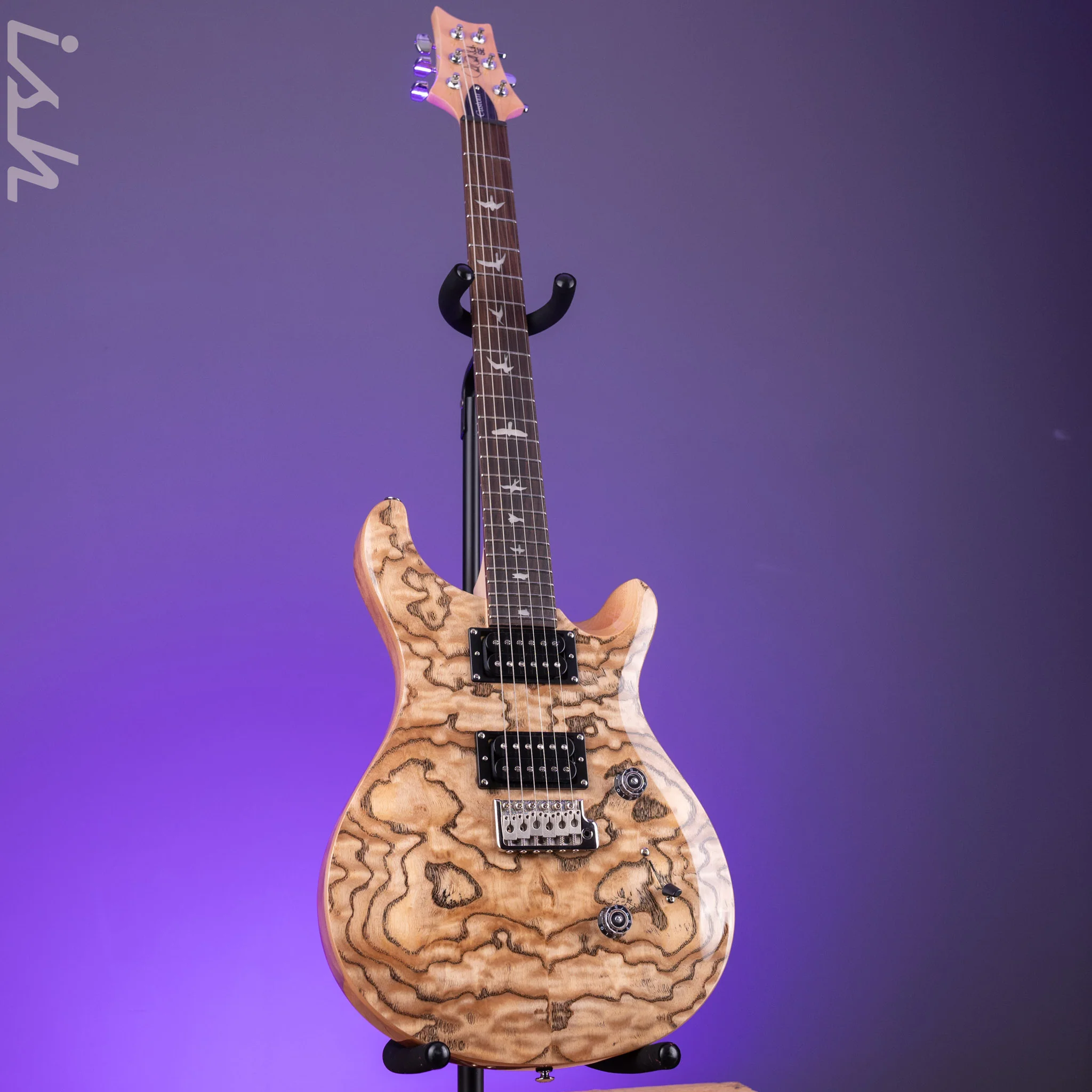 PRS SE Custom 24 Burled Ash Limited Edition Natural - Image 2