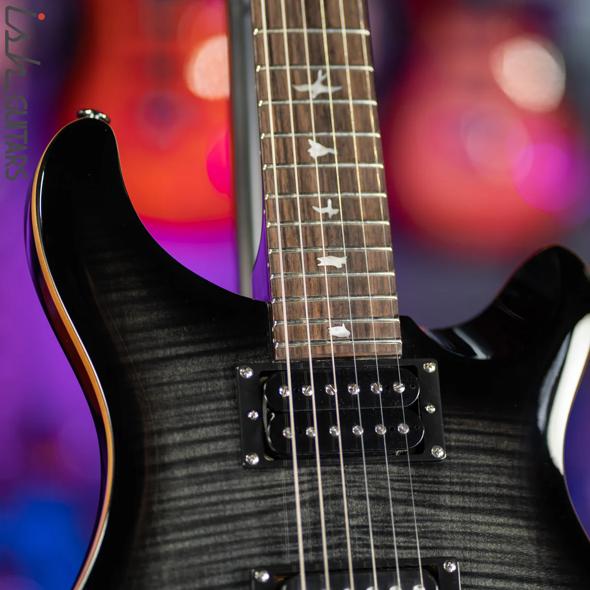 PRS SE Custom 24 Charcoal Burst - Image 5