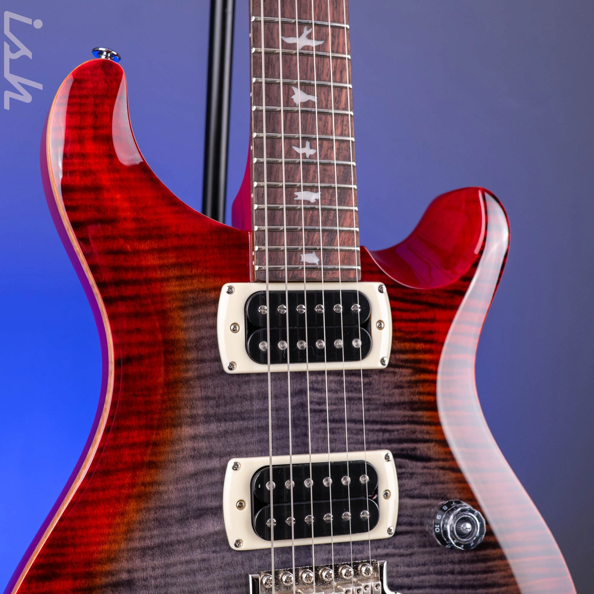 PRS SE Custom 24 Charcoal Cherry Burst - Image 4