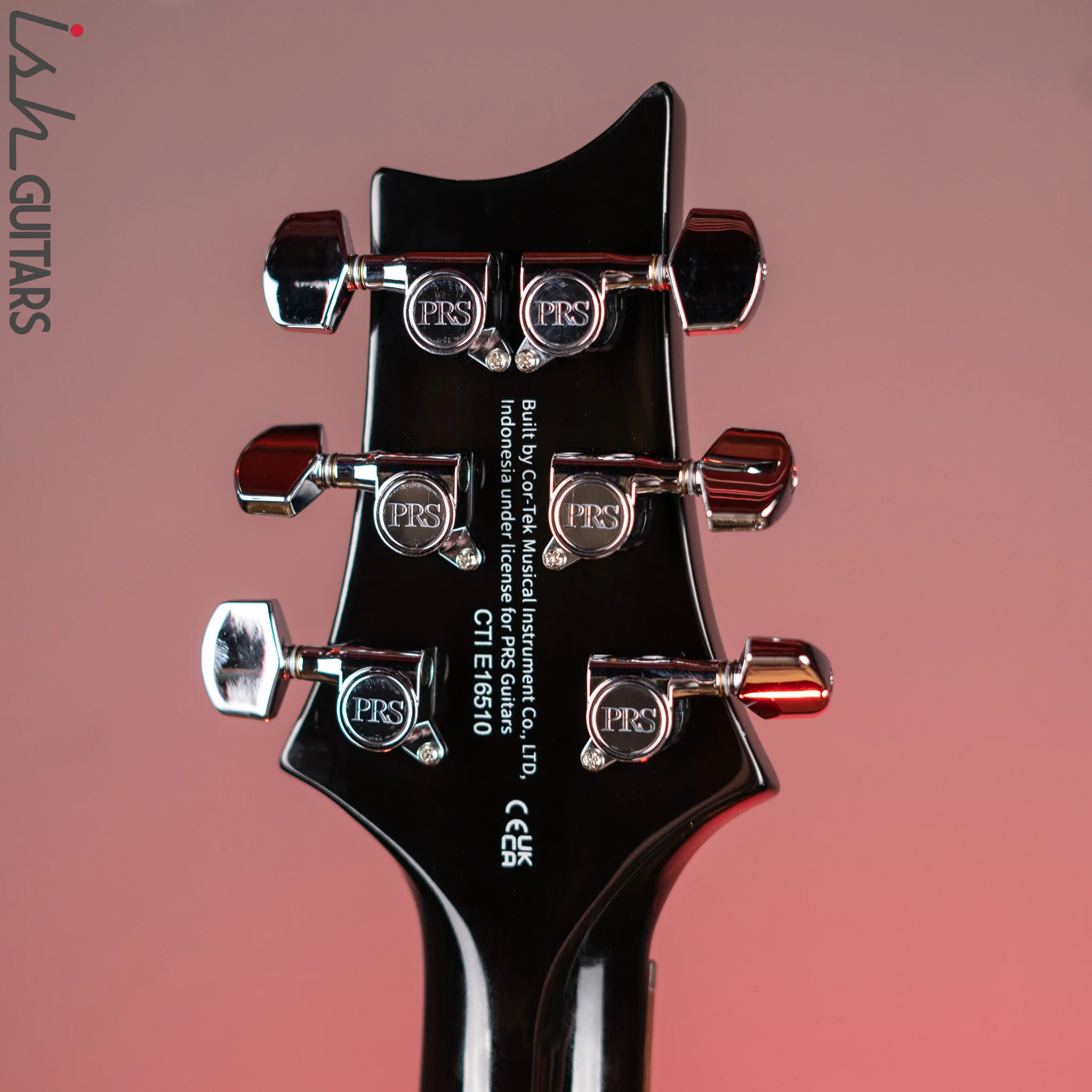 PRS SE Custom 24 Electric Guitar Black Gold - Image 11