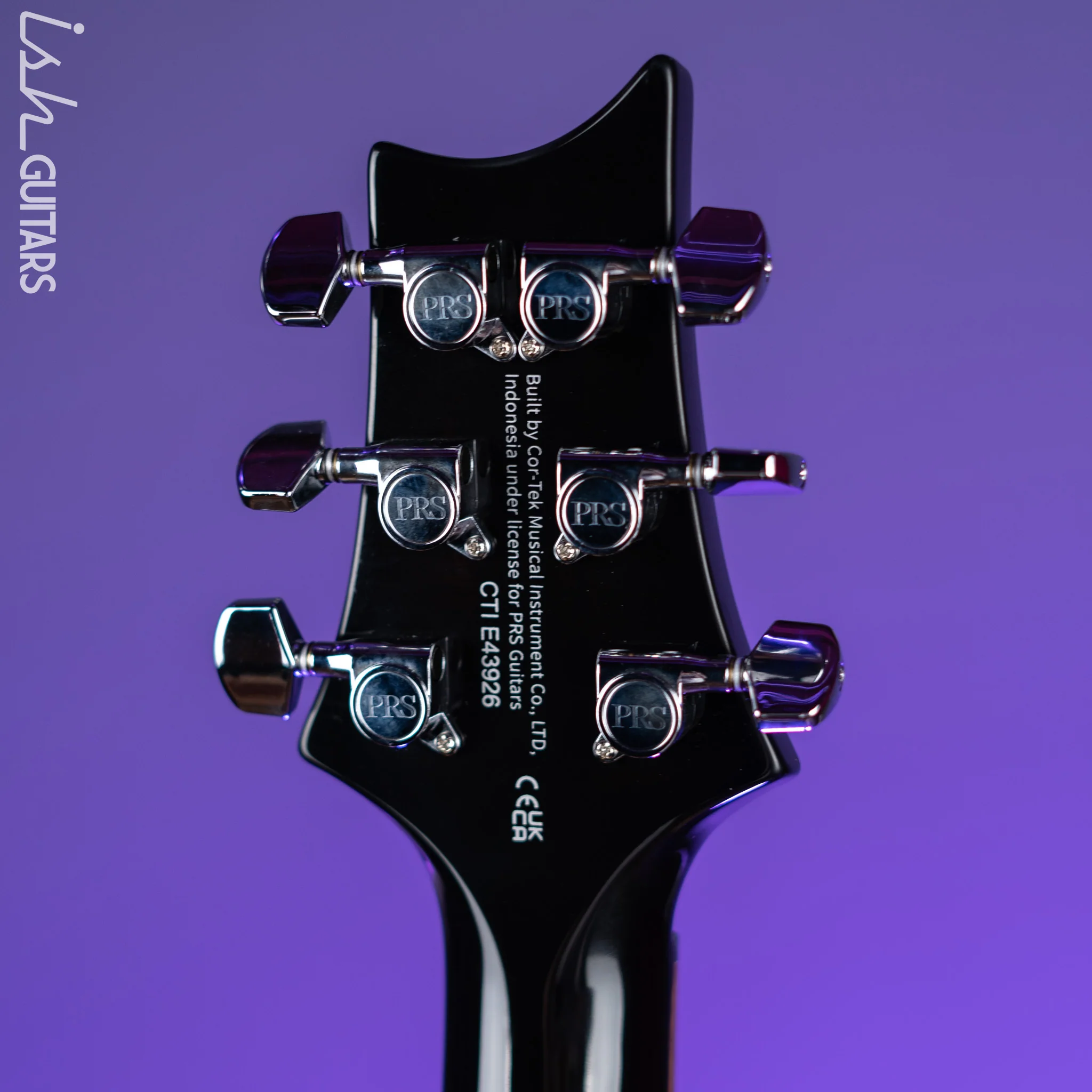 PRS SE Custom 24 Electric Guitar Black Gold - Image 10