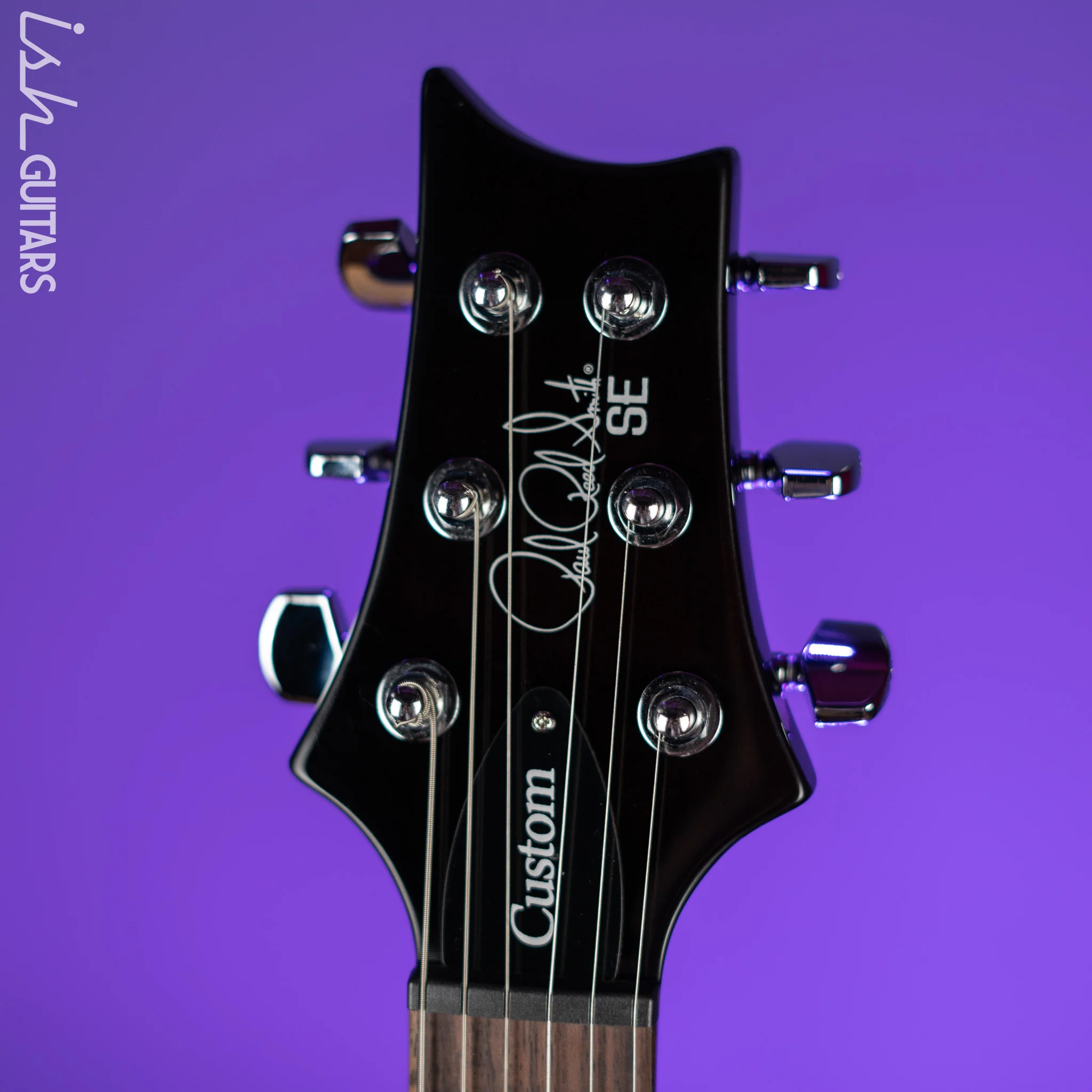 PRS SE Custom 24 Electric Guitar Black Gold - Image 5