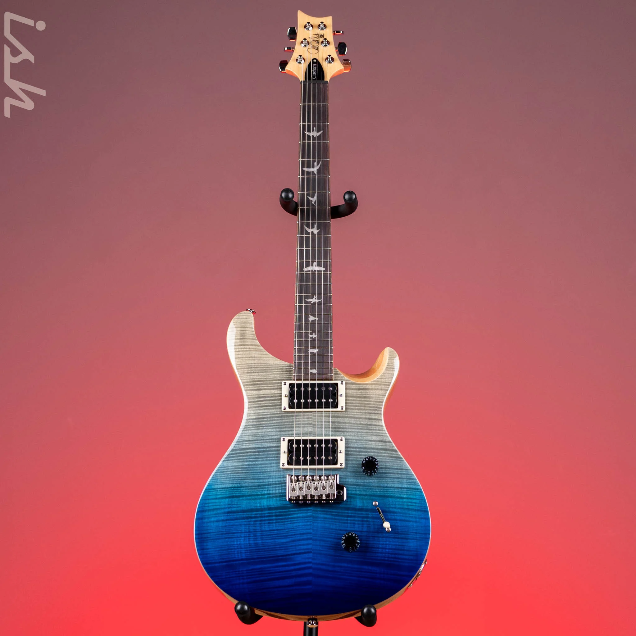 PRS SE Custom 24 Electric Guitar Blue Fade - Image 2