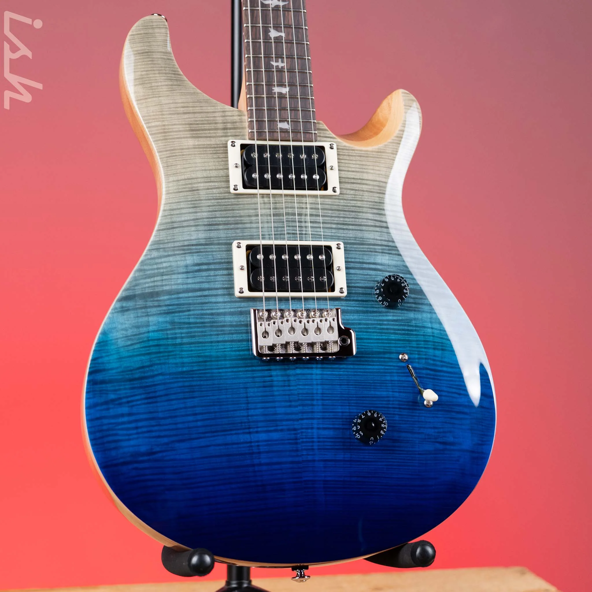 PRS SE Custom 24 Electric Guitar Blue Fade Demo
