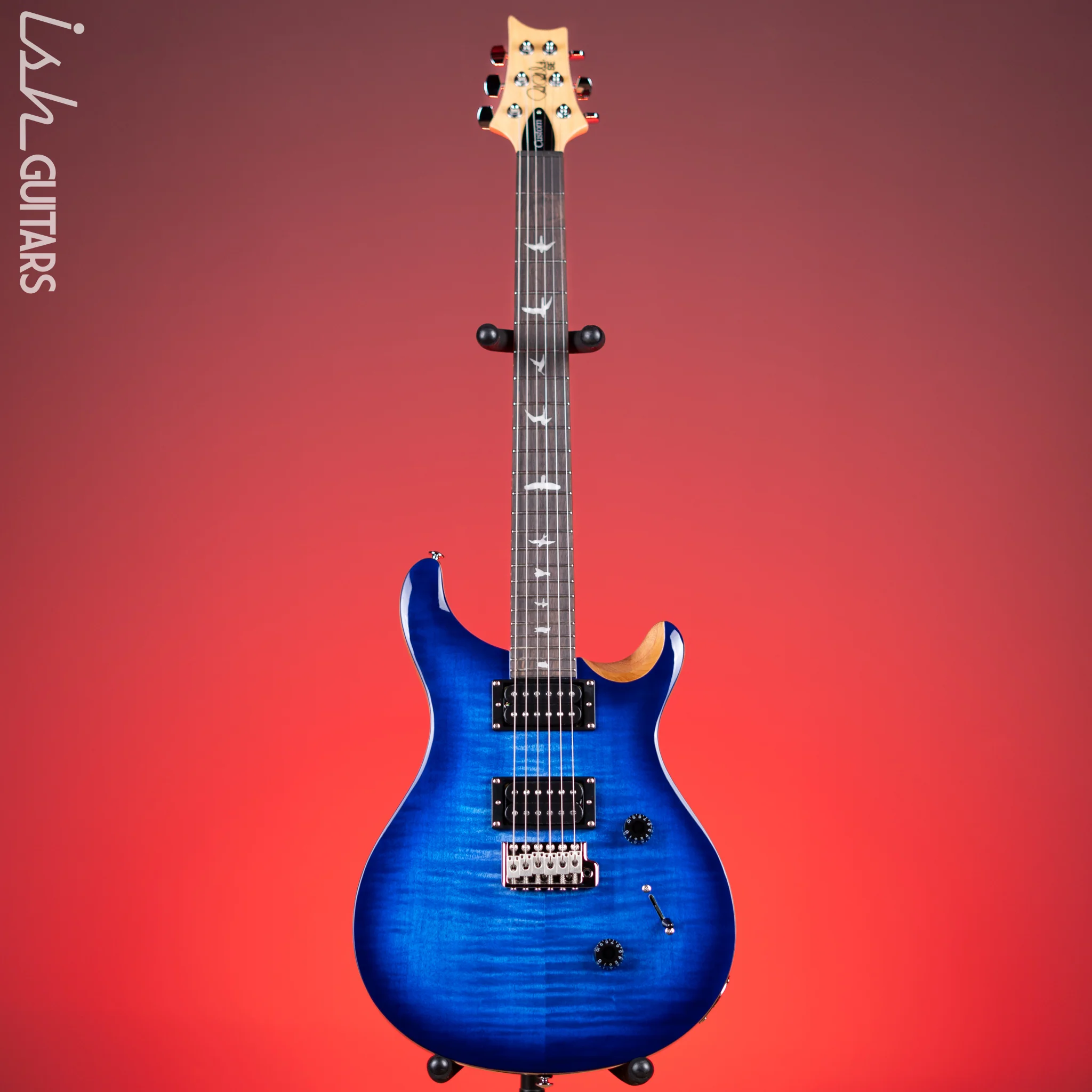 PRS SE Custom 24 Electric Guitar Faded Blue Burst - Image 2