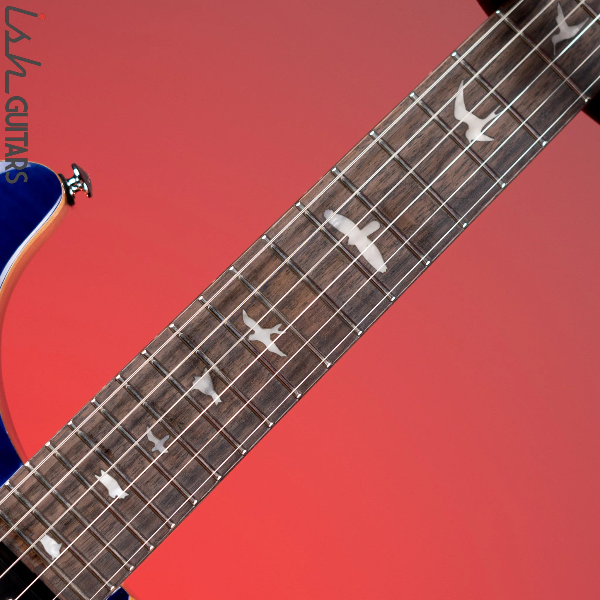 PRS SE Custom 24 Electric Guitar Faded Blue Burst - Image 5