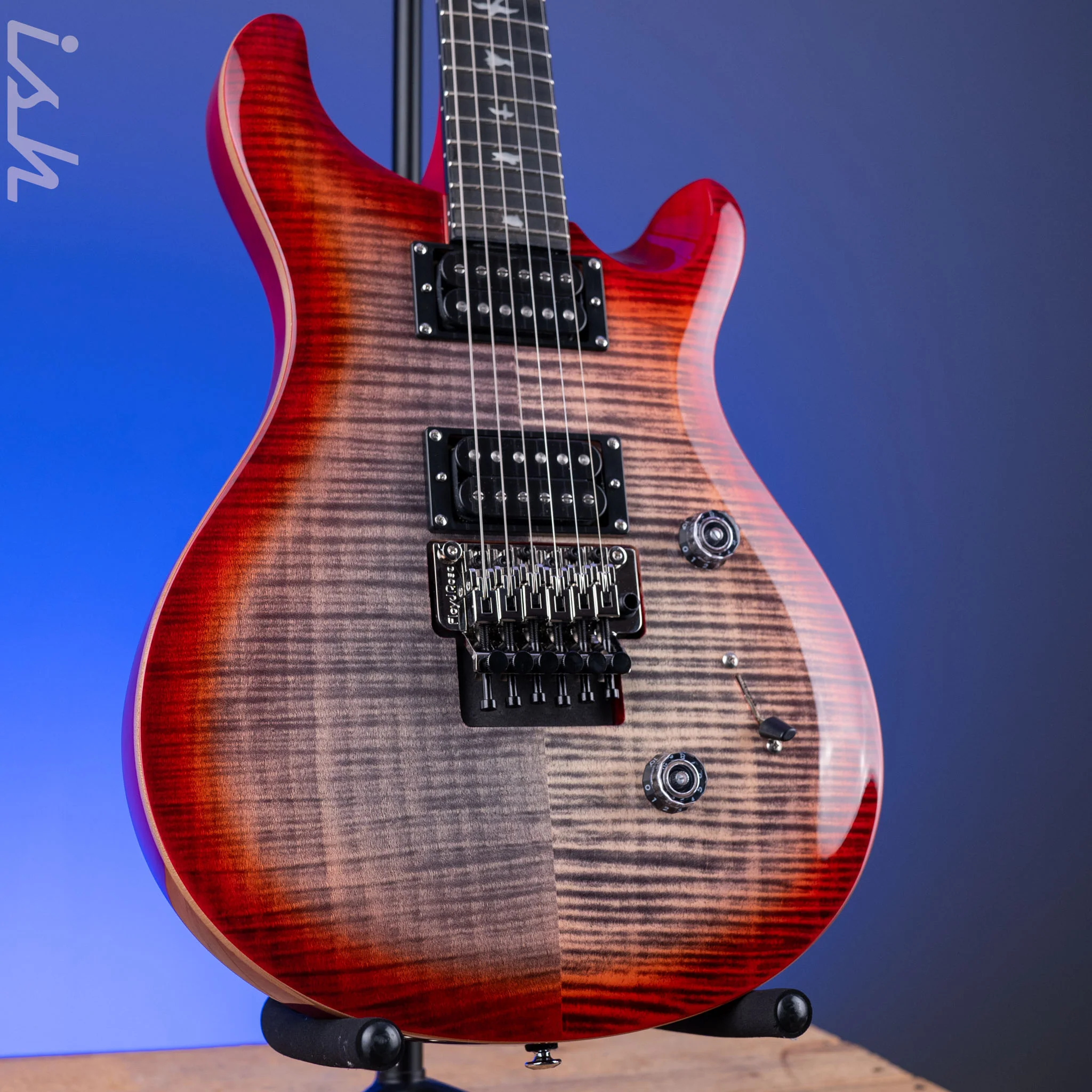 PRS SE Custom 24 Floyd Electric Guitar Charcoal Cherry Burst *2025 Release!*