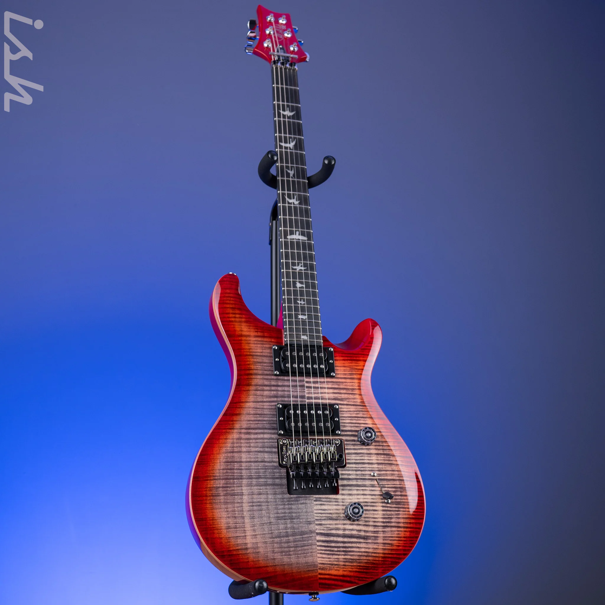 PRS SE Custom 24 Floyd Electric Guitar Charcoal Cherry Burst *2025 Release!* - Image 2
