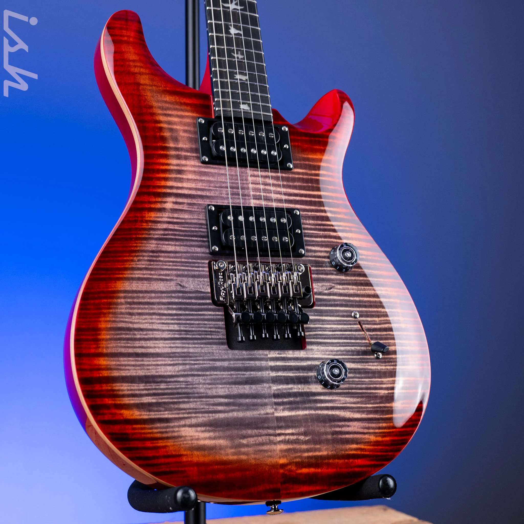 PRS SE Custom 24 Floyd Electric Guitar Charcoal Cherry Burst *2025 Release!*