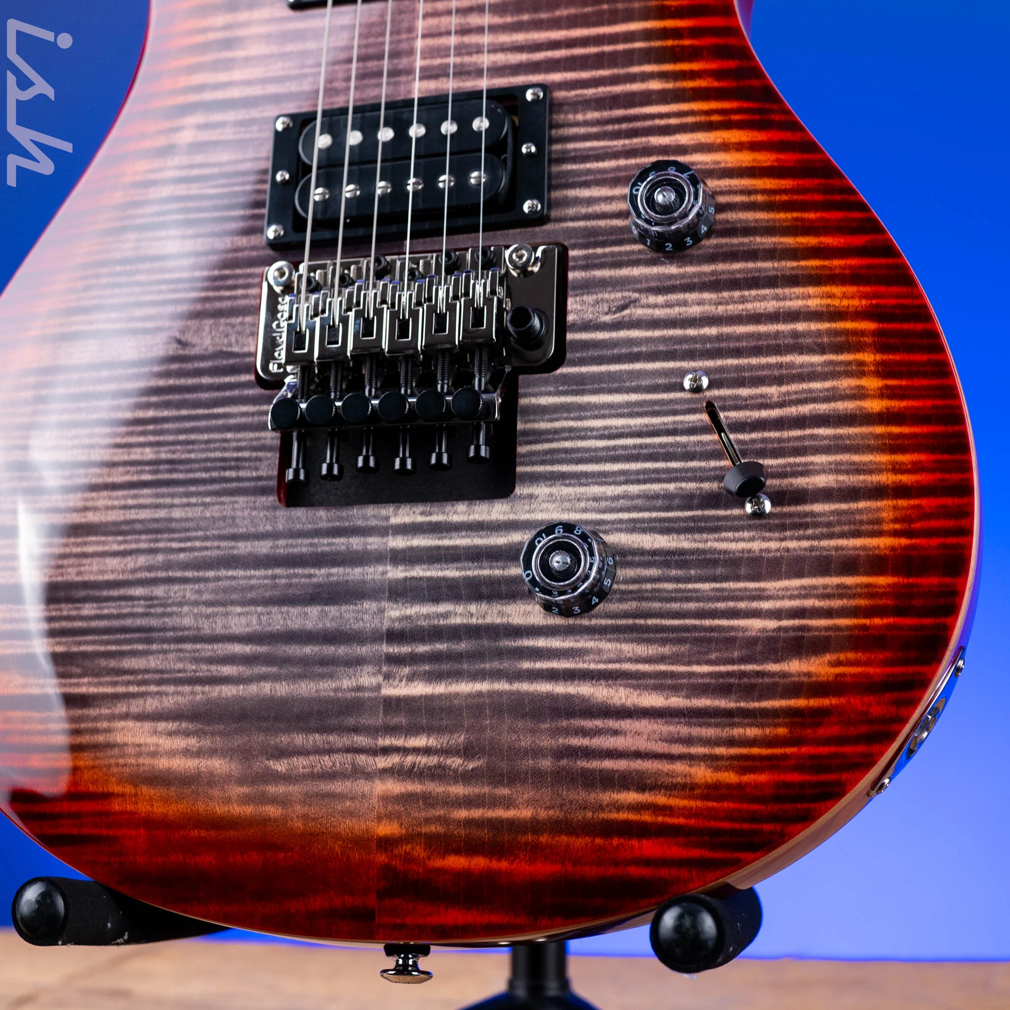 PRS SE Custom 24 Floyd Electric Guitar Charcoal Cherry Burst *2025 Release!* - Image 4