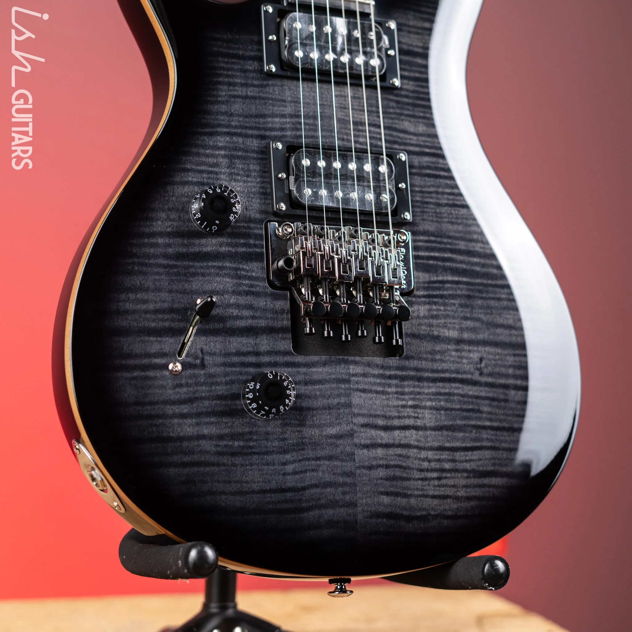 PRS SE Custom 24 “Floyd” Left-Handed Charcoal Burst - Image 4