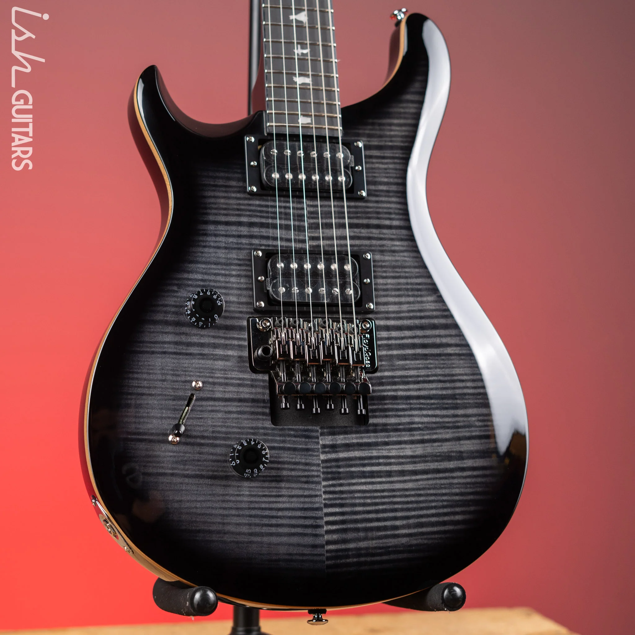 PRS SE Custom 24 “Floyd” Left-Handed Charcoal Burst