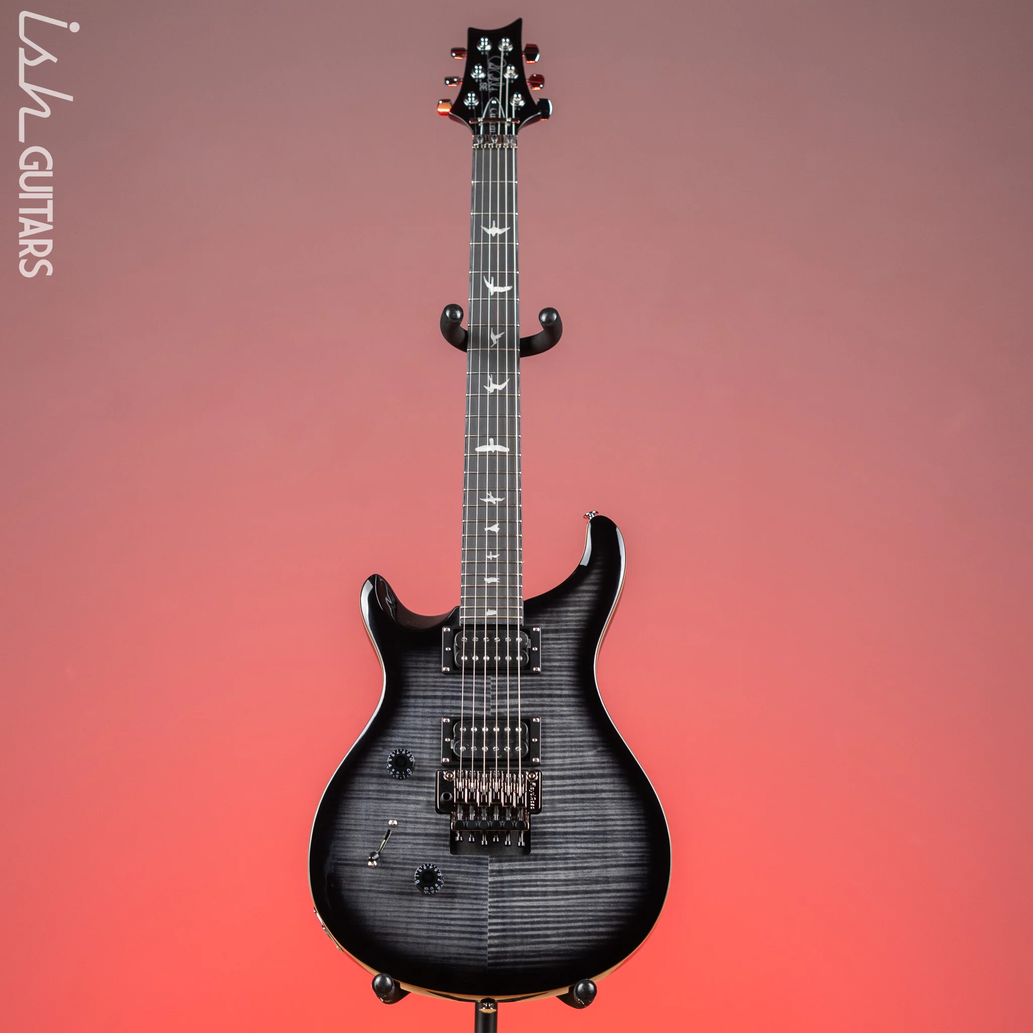 PRS SE Custom 24 “Floyd” Left-Handed Charcoal Burst - Image 2