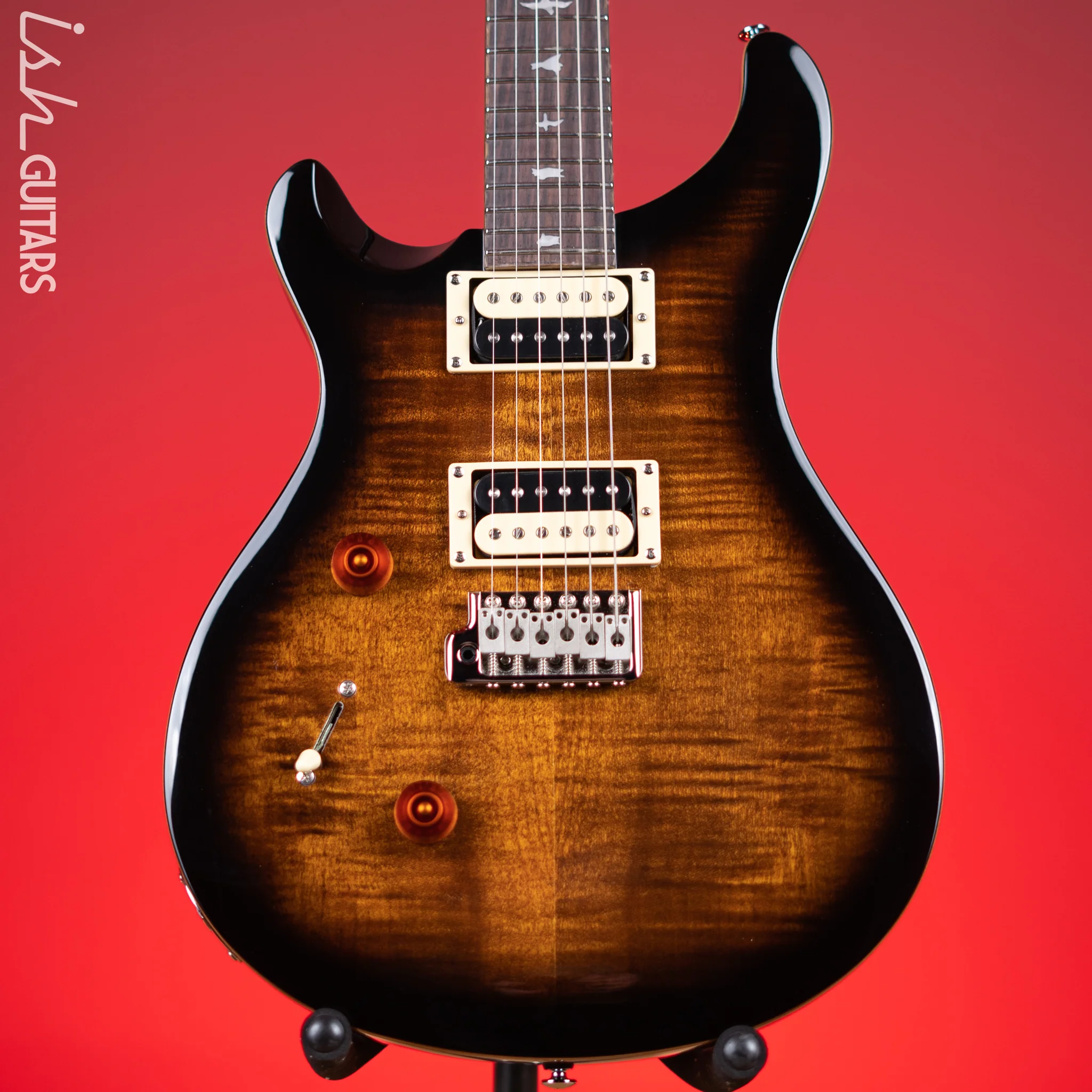 PRS SE Custom 24 Lefty Black Gold Burst
