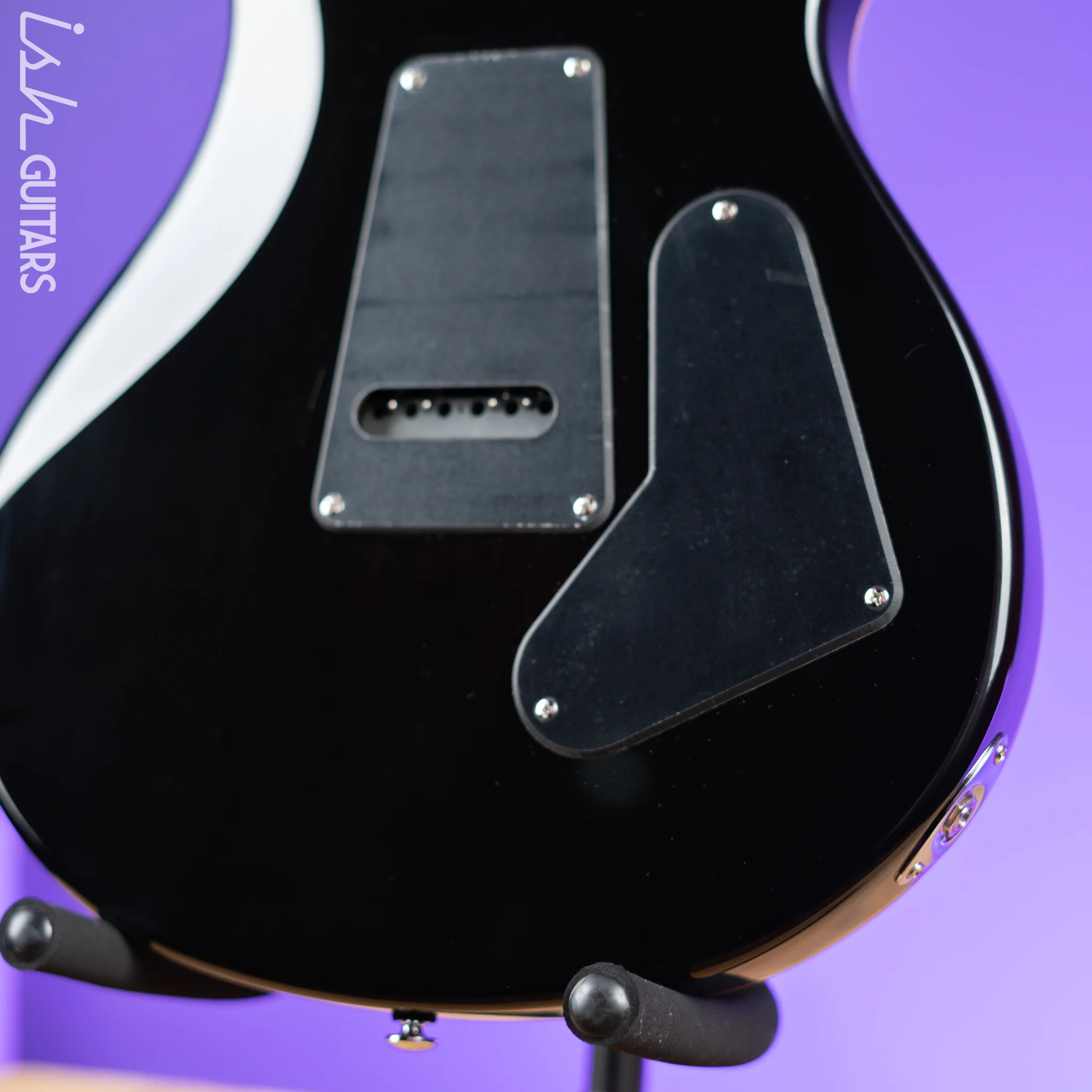 PRS SE Custom 24 Lefty Electric Guitar Black Gold Burst - Image 9