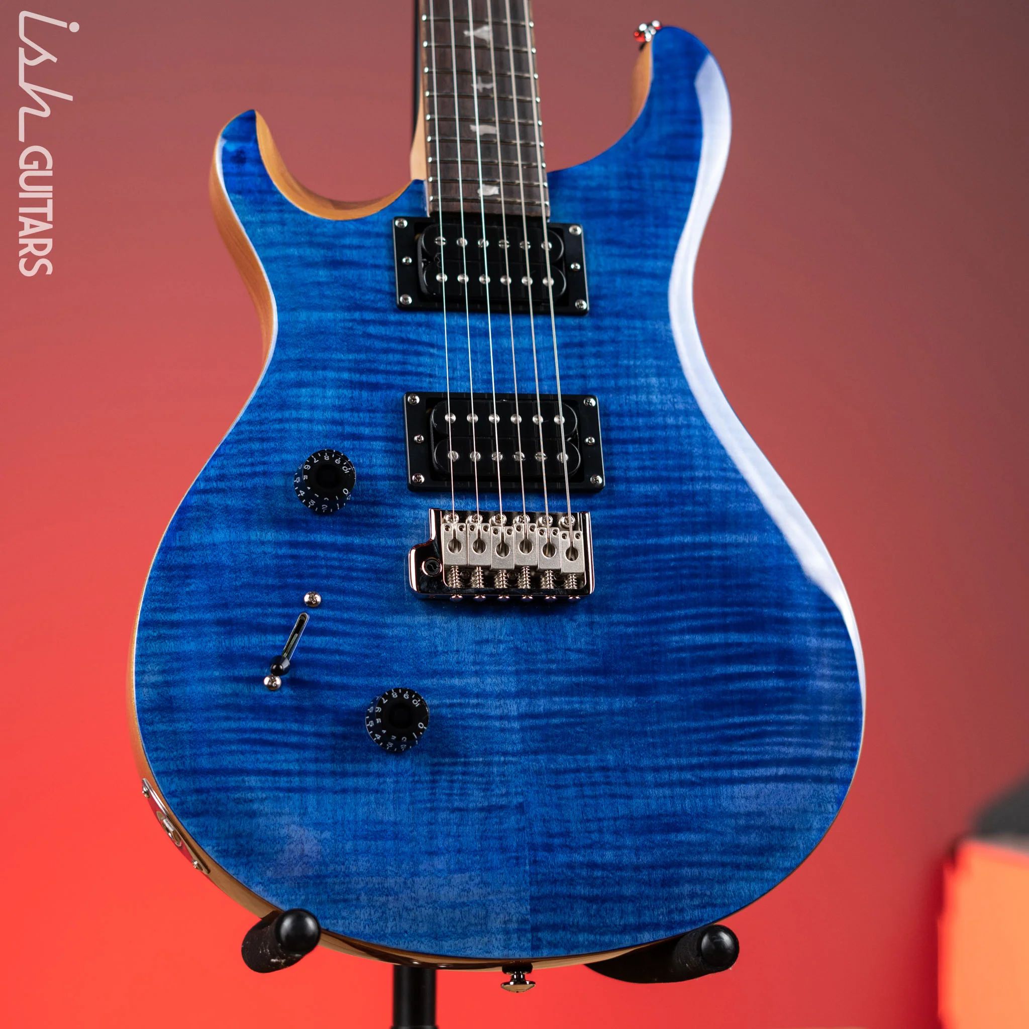 PRS SE Custom 24 Lefty Electric Guitar Faded Blue