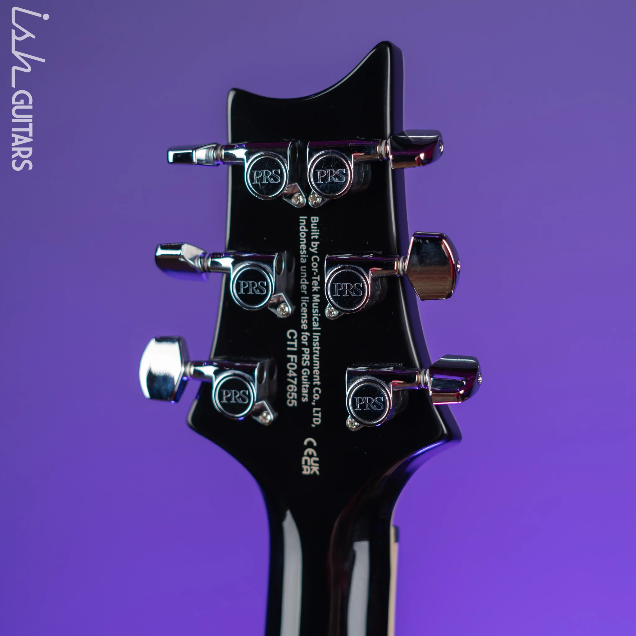 PRS SE Custom 24 Quilt Black Gold Sunburst Electric Guitar - Image 10