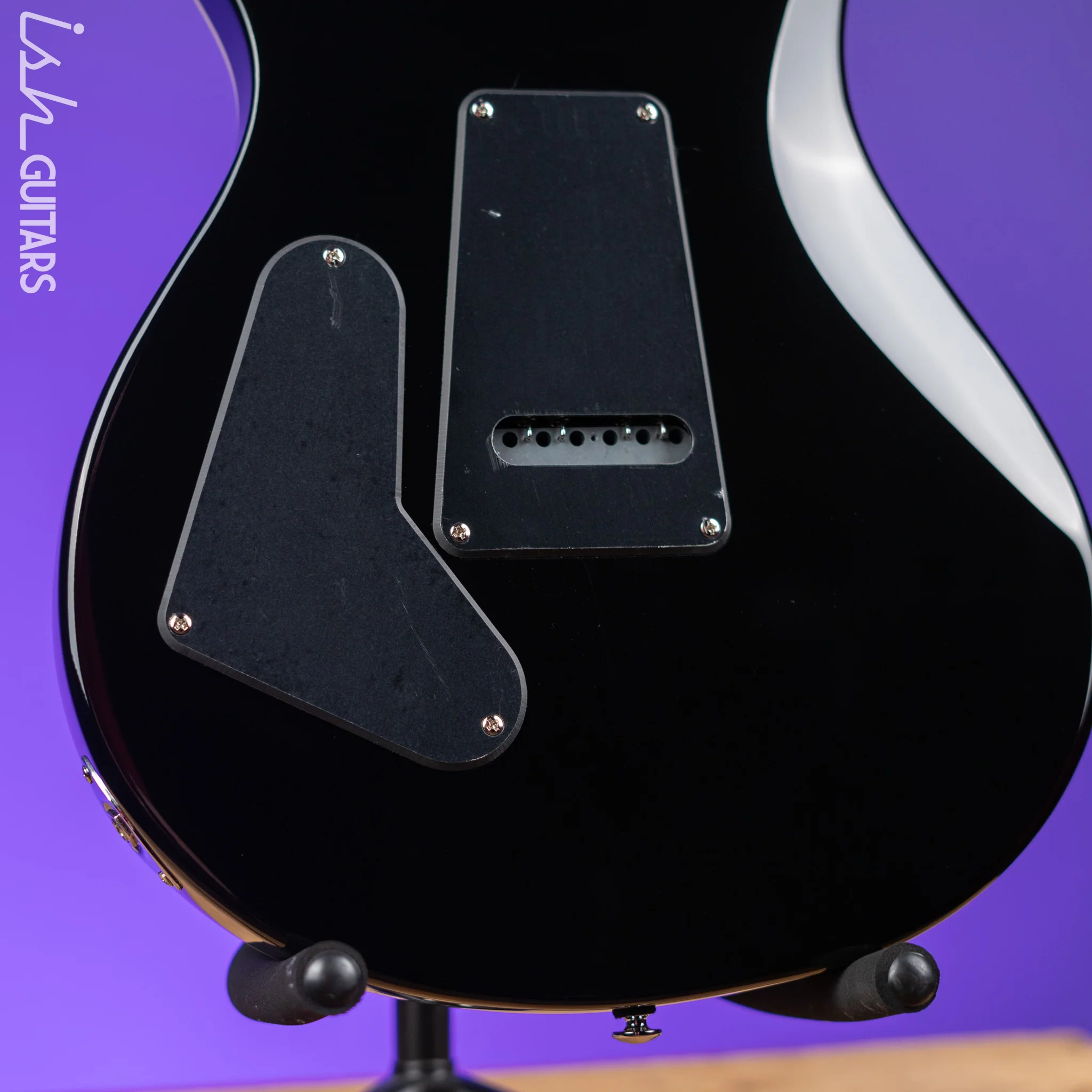 PRS SE Custom 24 Quilt Black Gold Sunburst Electric Guitar - Image 9