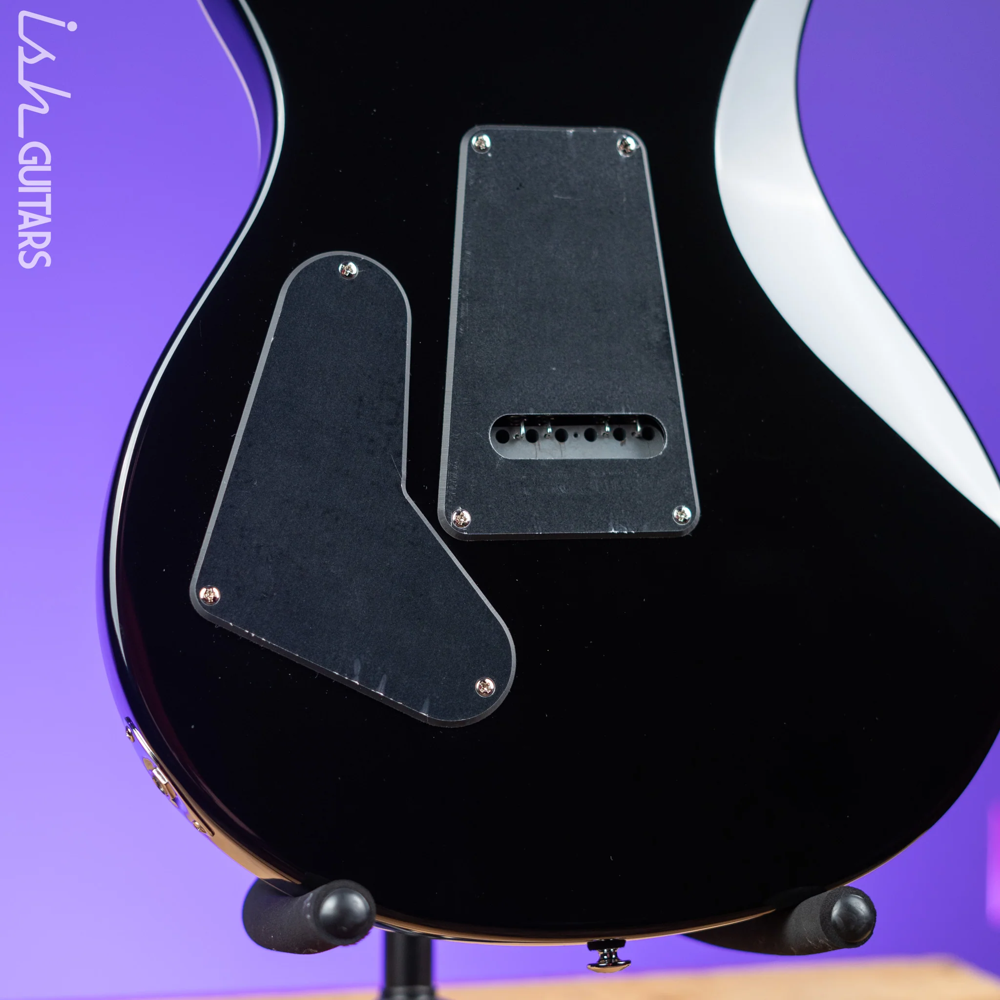 PRS SE Custom 24 Quilt Black Gold Sunburst Electric Guitar - Image 9