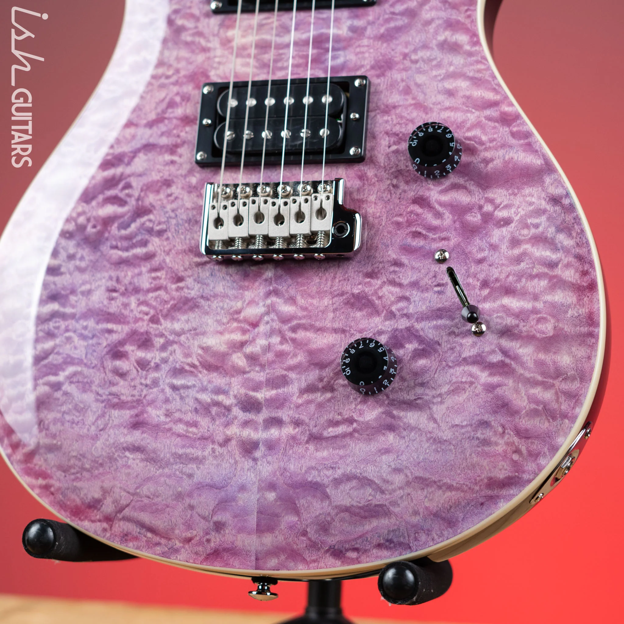 PRS SE Custom 24 Quilt Electric Guitar Violet - Image 4