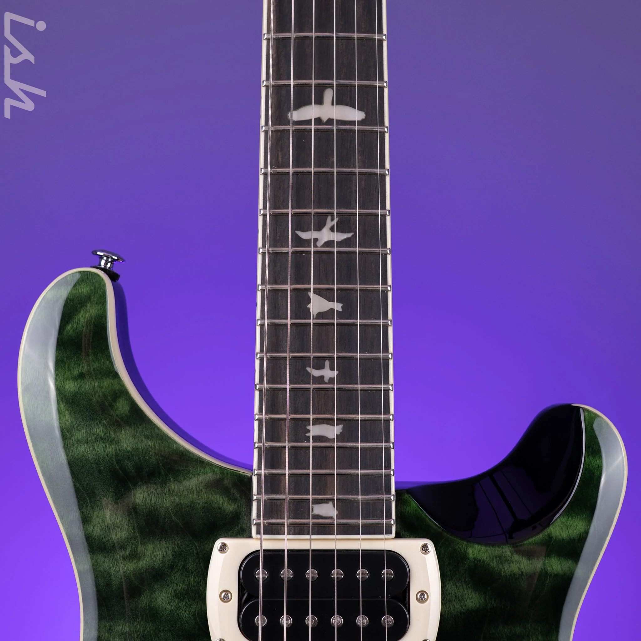 PRS SE Custom 24 Quilt Teal Black *New Color* - Image 6