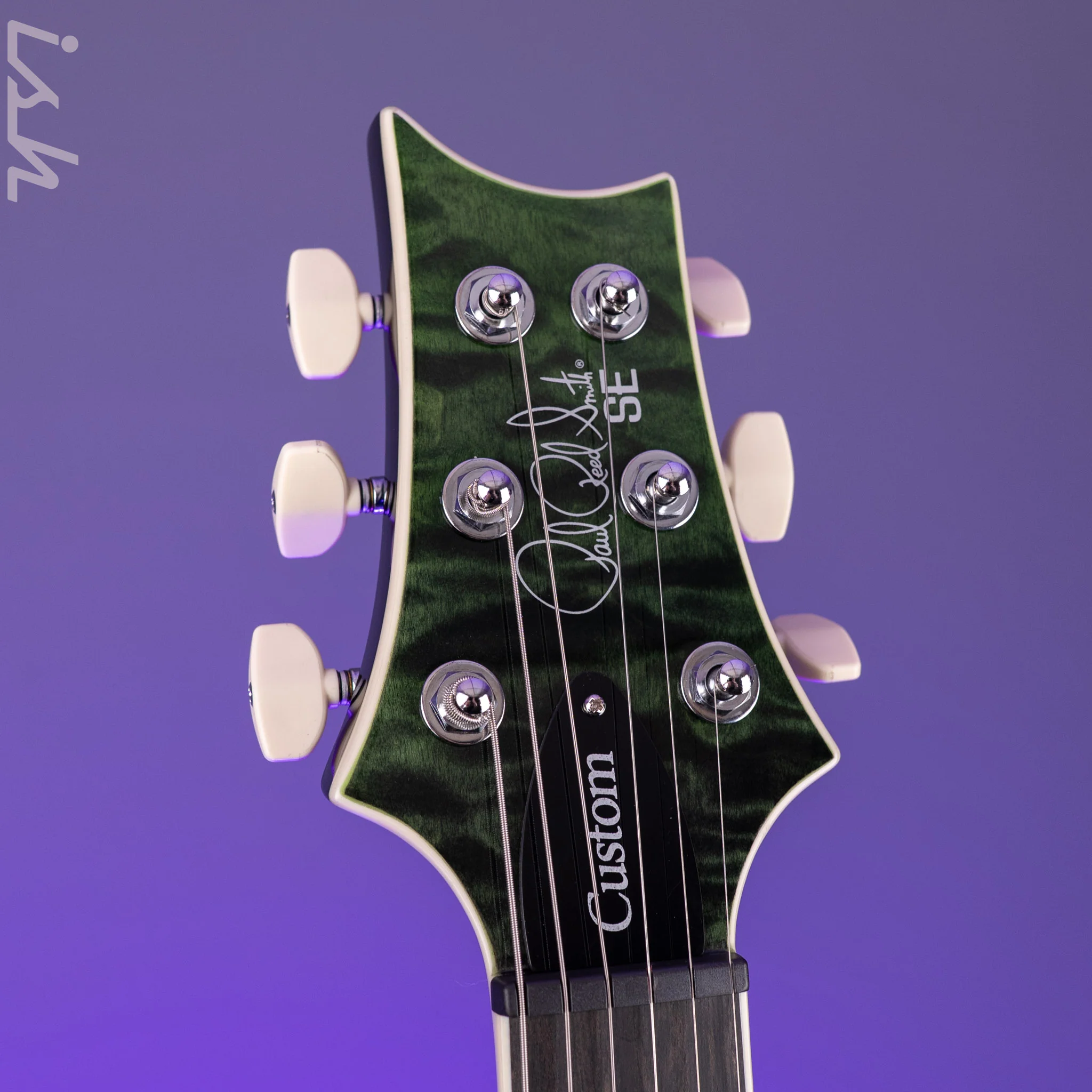 PRS SE Custom 24 Quilt Teal Black *New Color* - Image 7