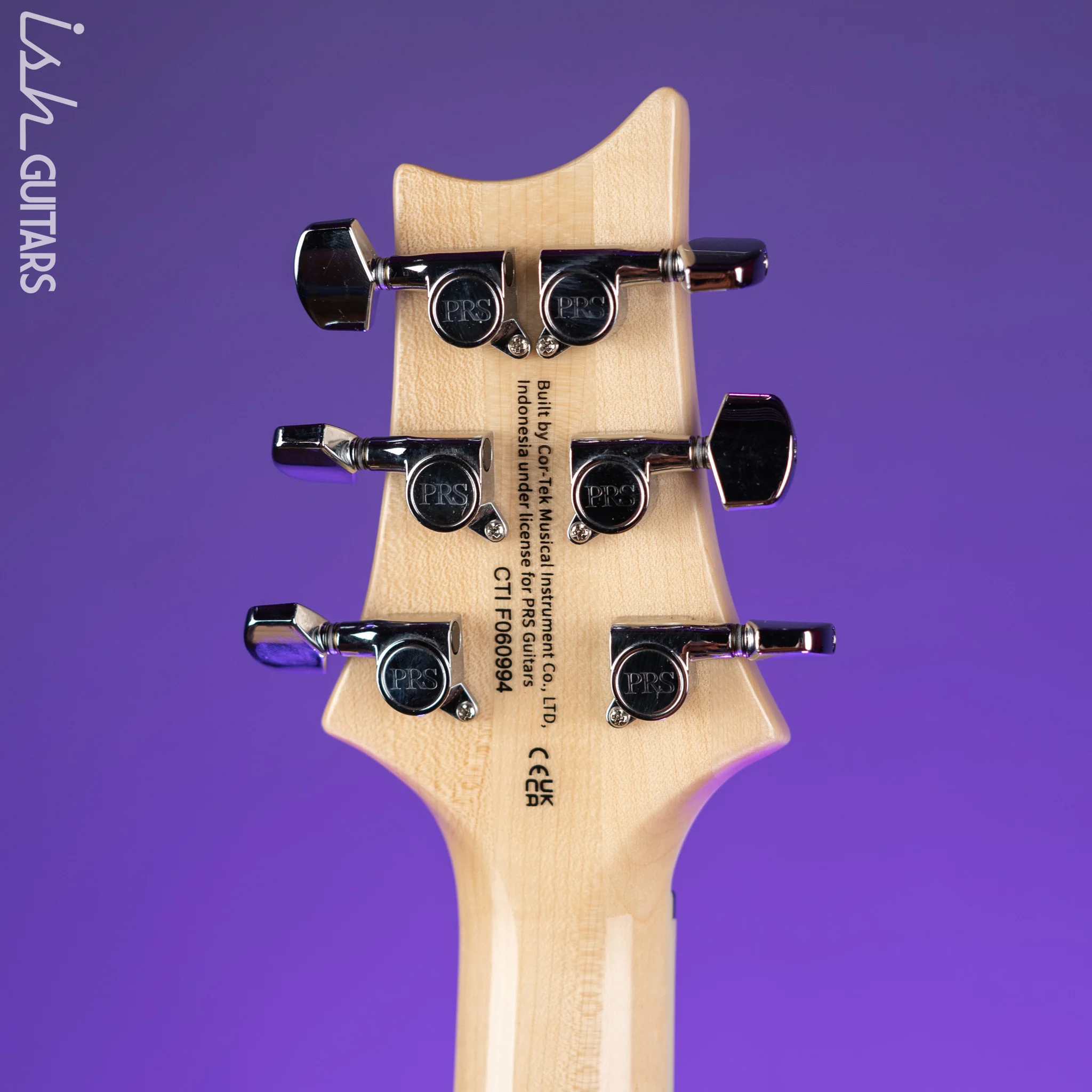PRS SE Custom 24 Quilt Turquoise Electric Guitar - Image 10
