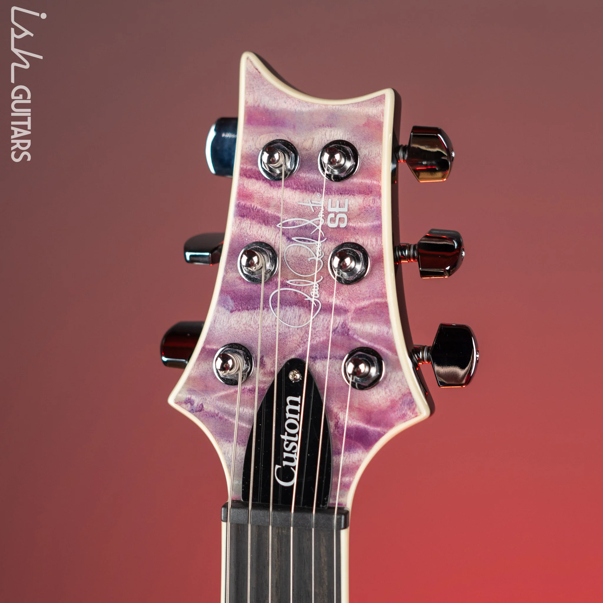 PRS SE Custom 24 Quilt Violet Electric Guitar - Image 5
