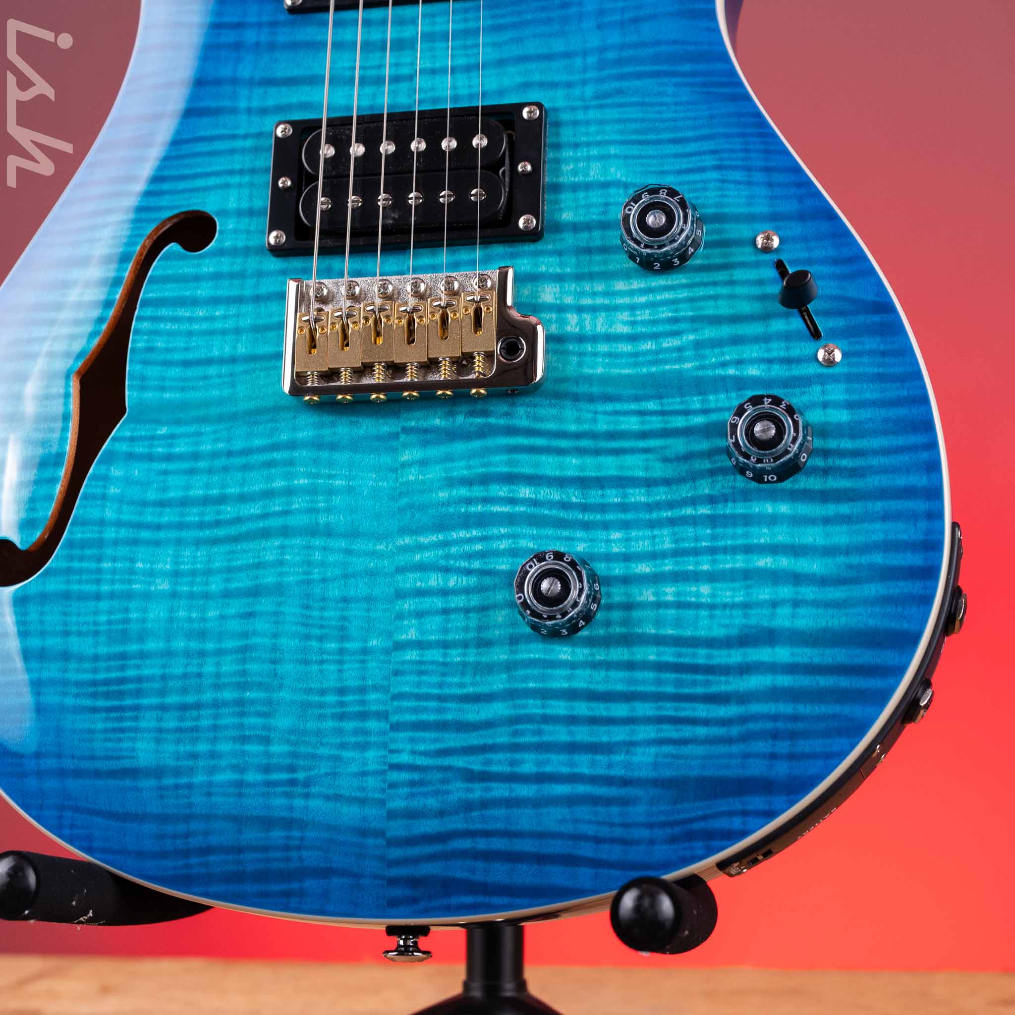 PRS SE Custom 24 Semi-Hollow Piezo Lake Blue *2025 Release!* - Image 4
