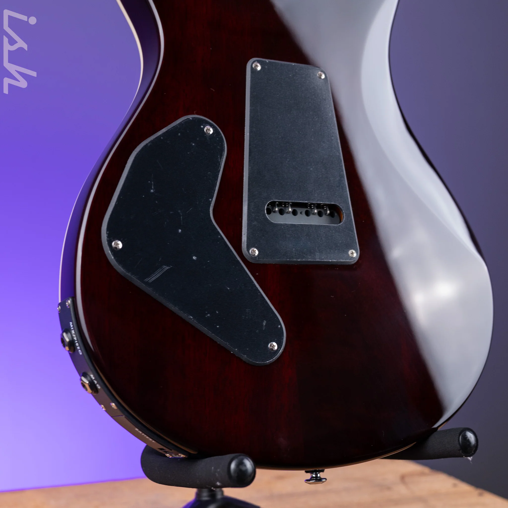 PRS SE Custom 24 Semi-Hollow Piezo Orange Tiger Smokeburst *2025 Release!* - Image 9