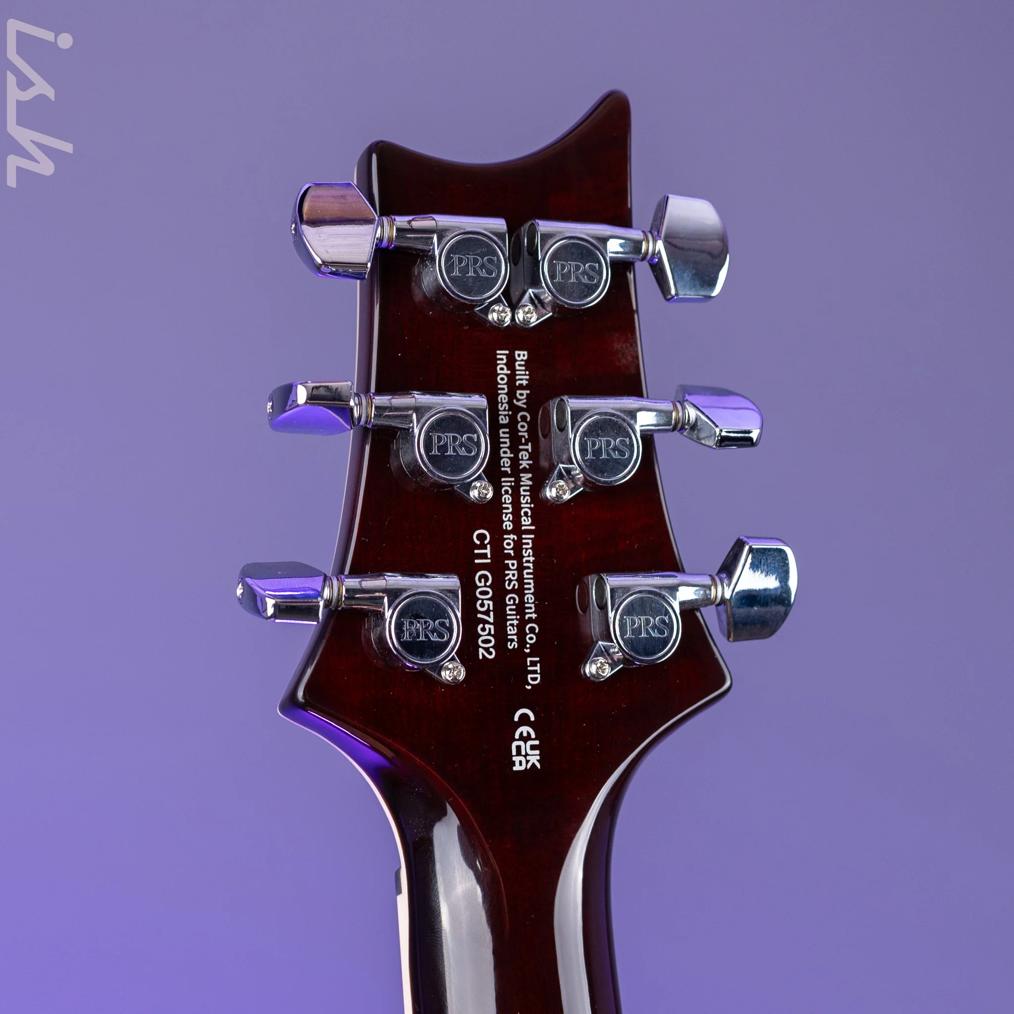 PRS SE Custom 24 Semi-Hollow Piezo Orange Tiger Smokeburst *2025 Release!* - Image 10