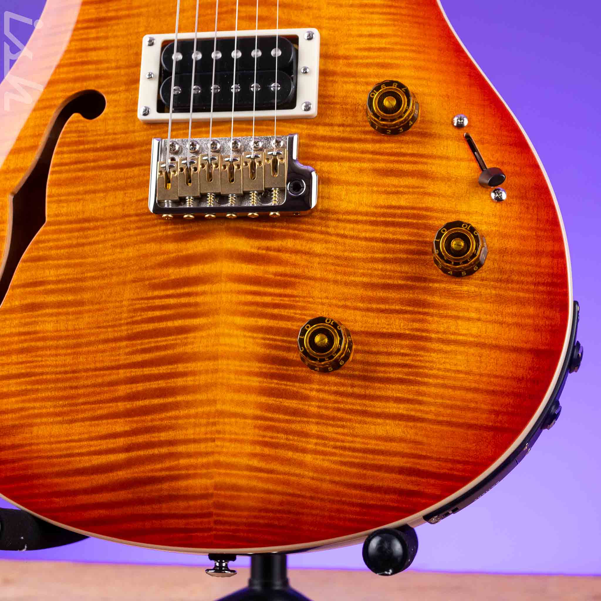 PRS SE Custom 24 Semi-Hollow Piezo Vintage Sunburst *2025 Release!* - Image 4