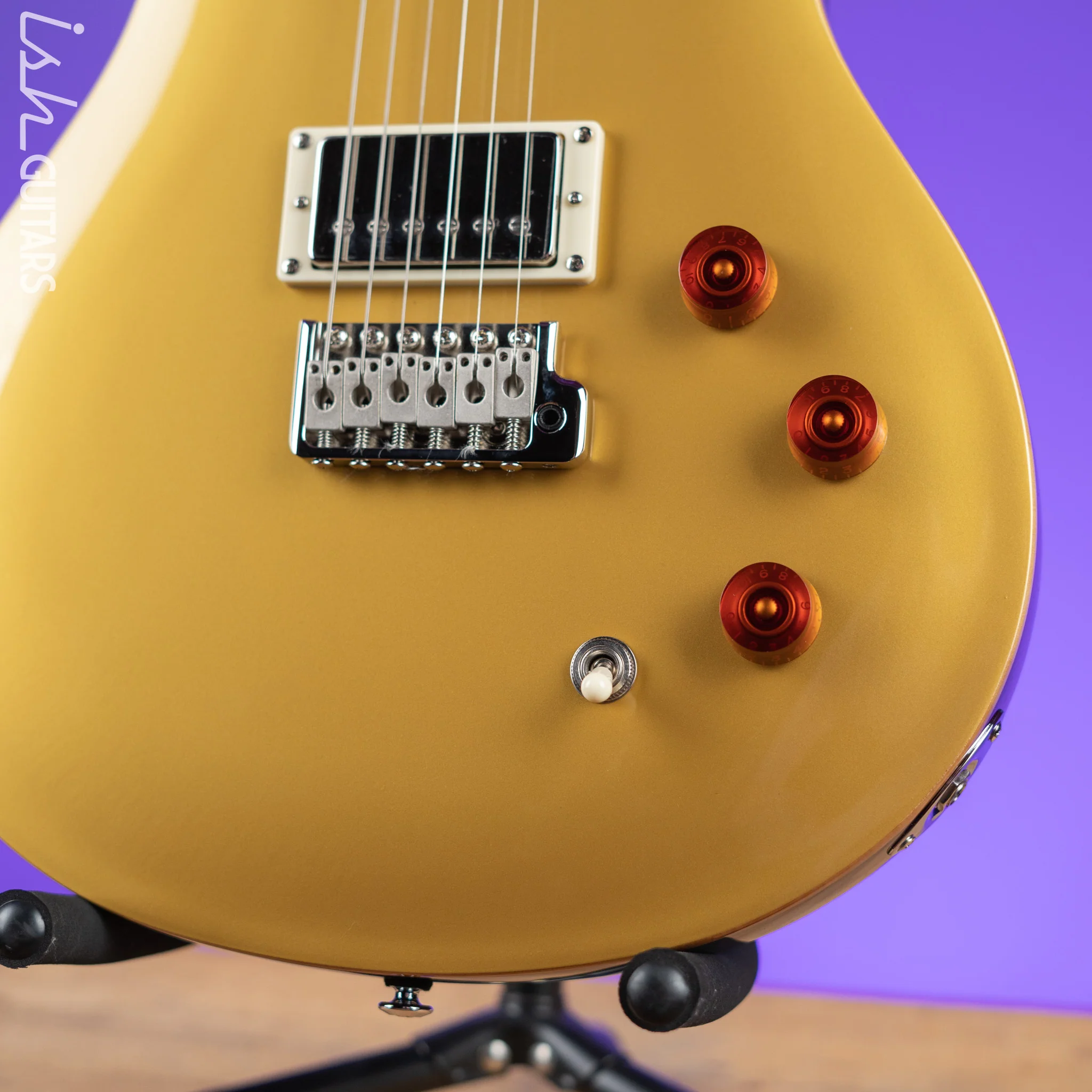 PRS SE DGT David Grissom Electric Guitar Gold Top - Image 4