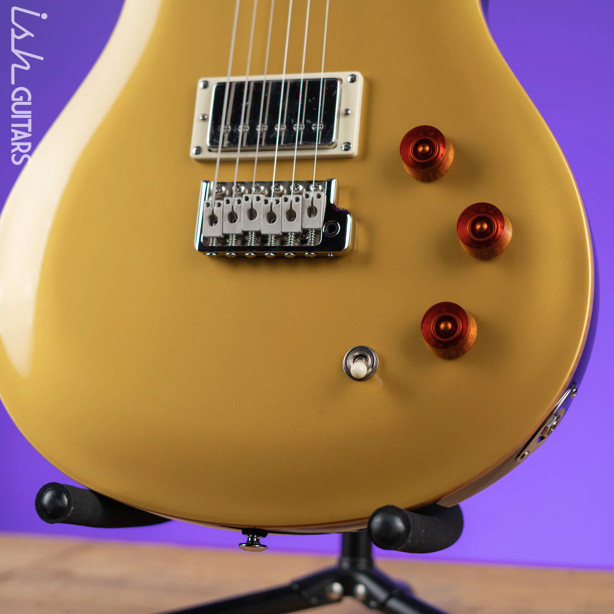 PRS SE DGT David Grissom Electric Guitar Gold Top - Image 5