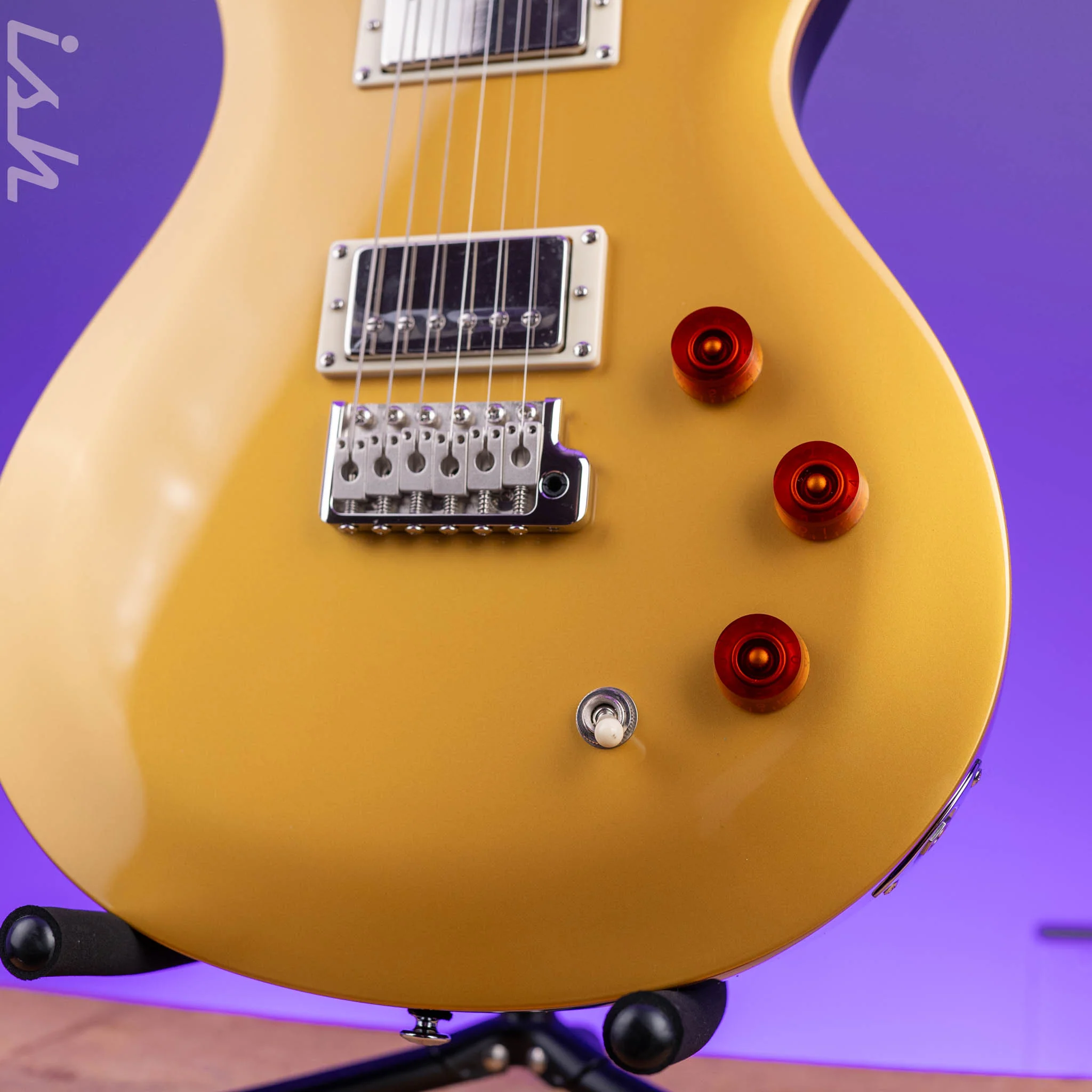 PRS SE DGT David Grissom Electric Guitar Gold Top - Image 4