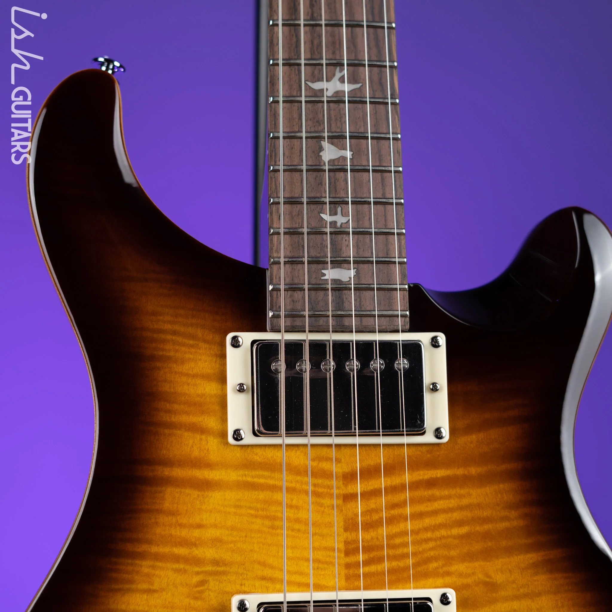 PRS SE DGT David Grissom Electric Guitar McCarty Tobacco Sunburst - Image 3