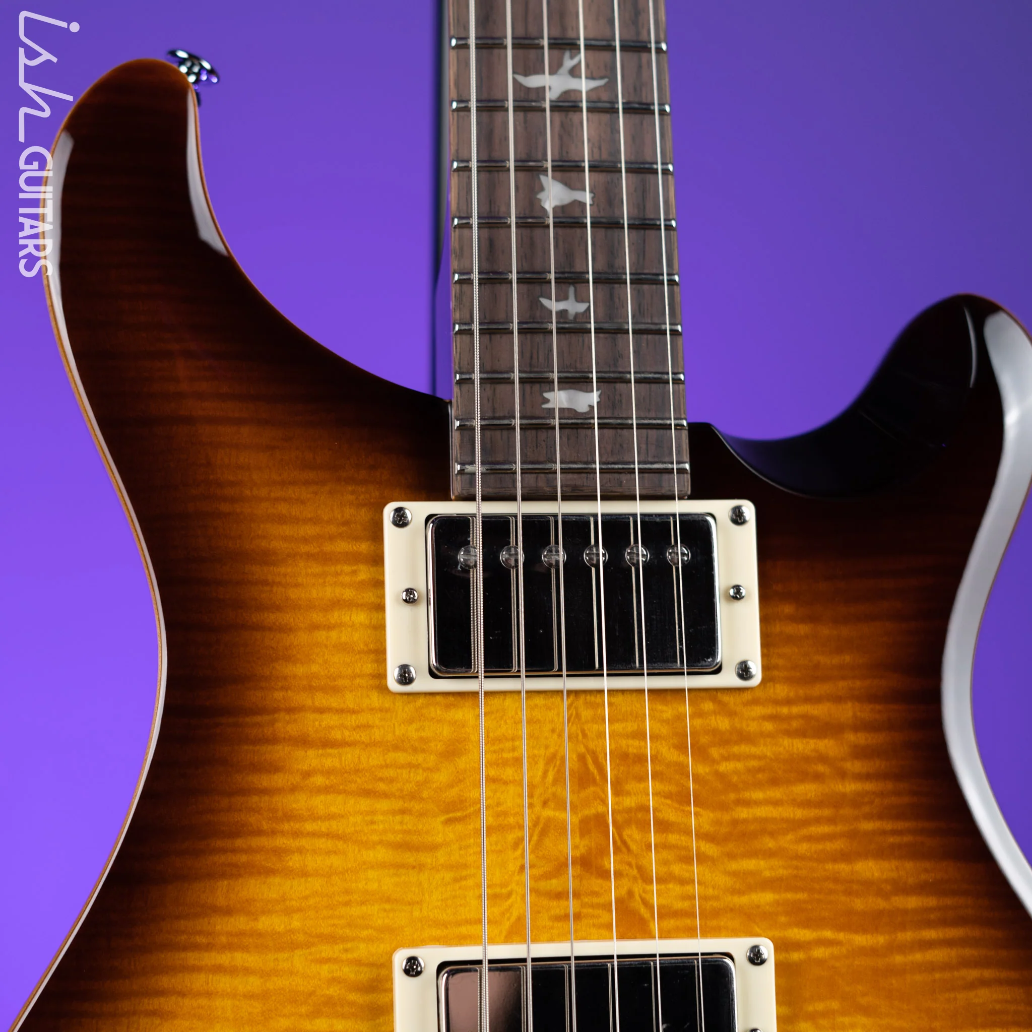 PRS SE DGT David Grissom Electric Guitar McCarty Tobacco Sunburst - Image 4