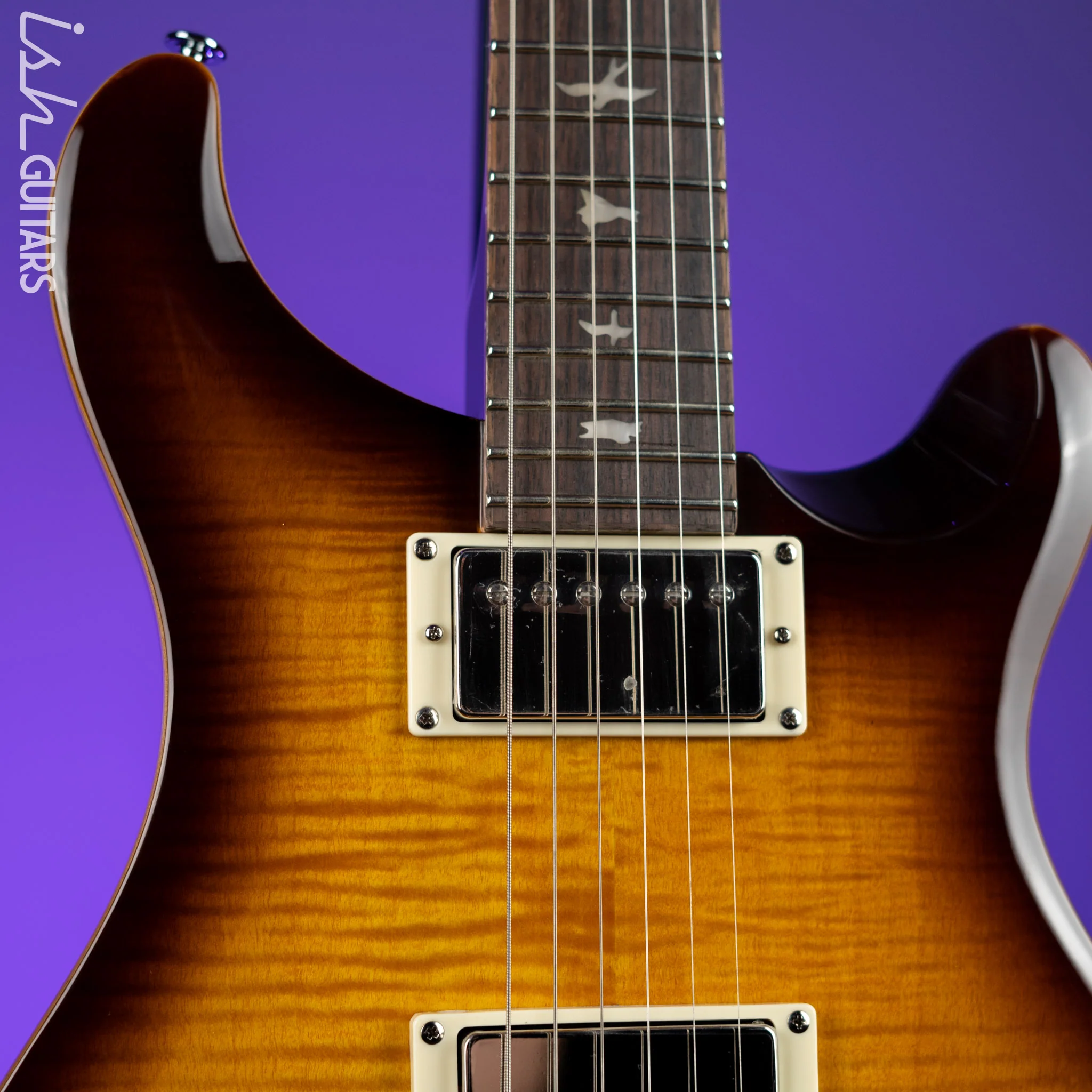 PRS SE DGT David Grissom Electric Guitar McCarty Tobacco Sunburst - Image 3