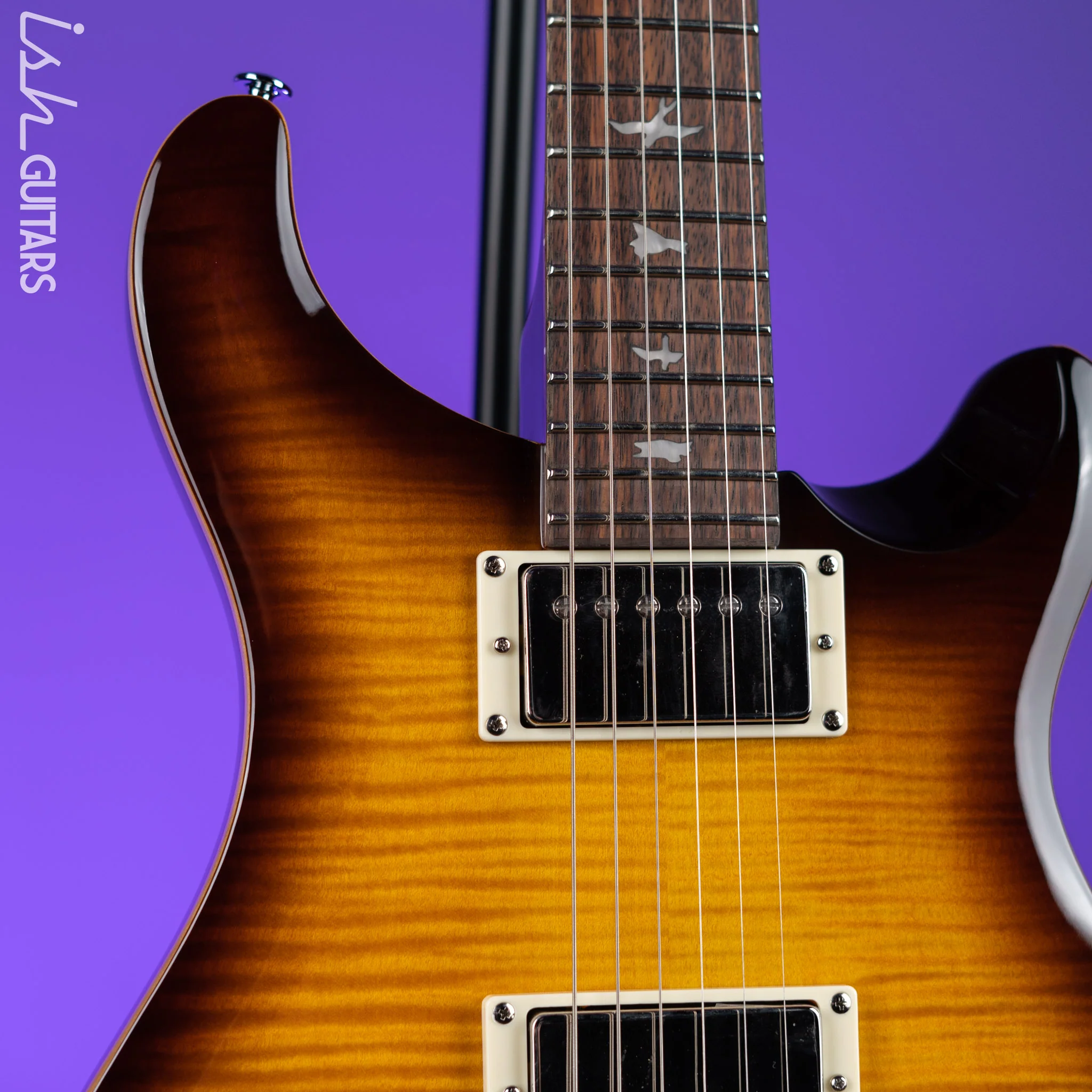 PRS SE DGT David Grissom Electric Guitar McCarty Tobacco Sunburst - Image 3